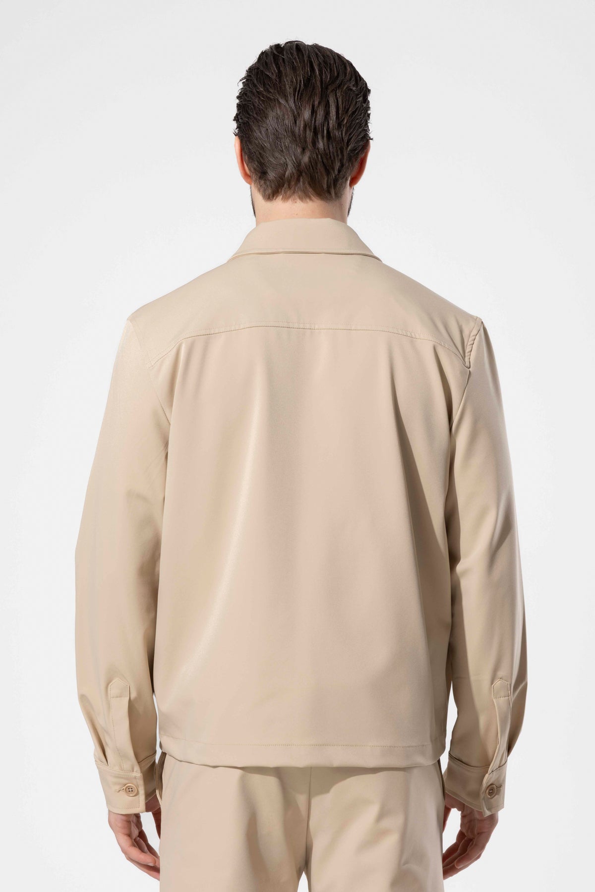 Men's Zip-Up Jacket with Pocket Details