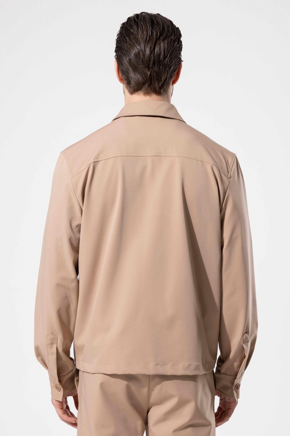 Men's Zip-Up Jacket with Pocket Details