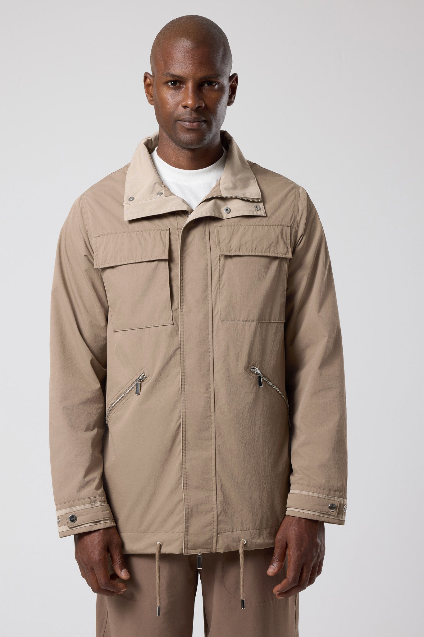 Kapüşonlu Cep Detaylı Ceket - CKT-5042-BEIGE-S - CKT-5042-BEIGE-S_10