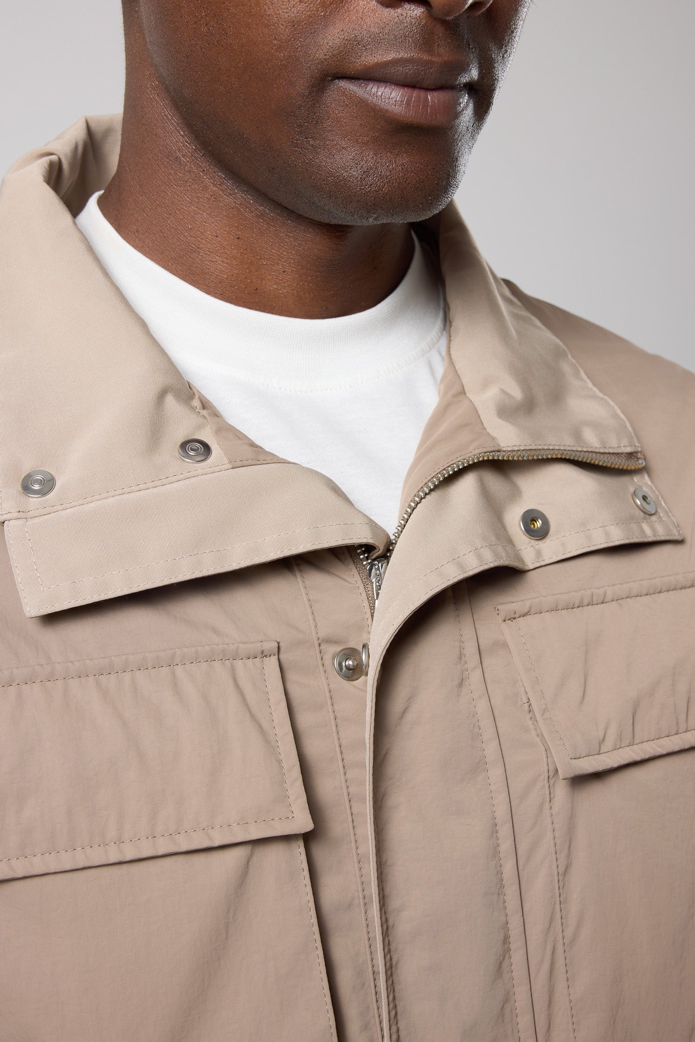 Kapüşonlu Cep Detaylı Ceket - CKT-5042-BEIGE-S - CKT-5042-BEIGE-S_15