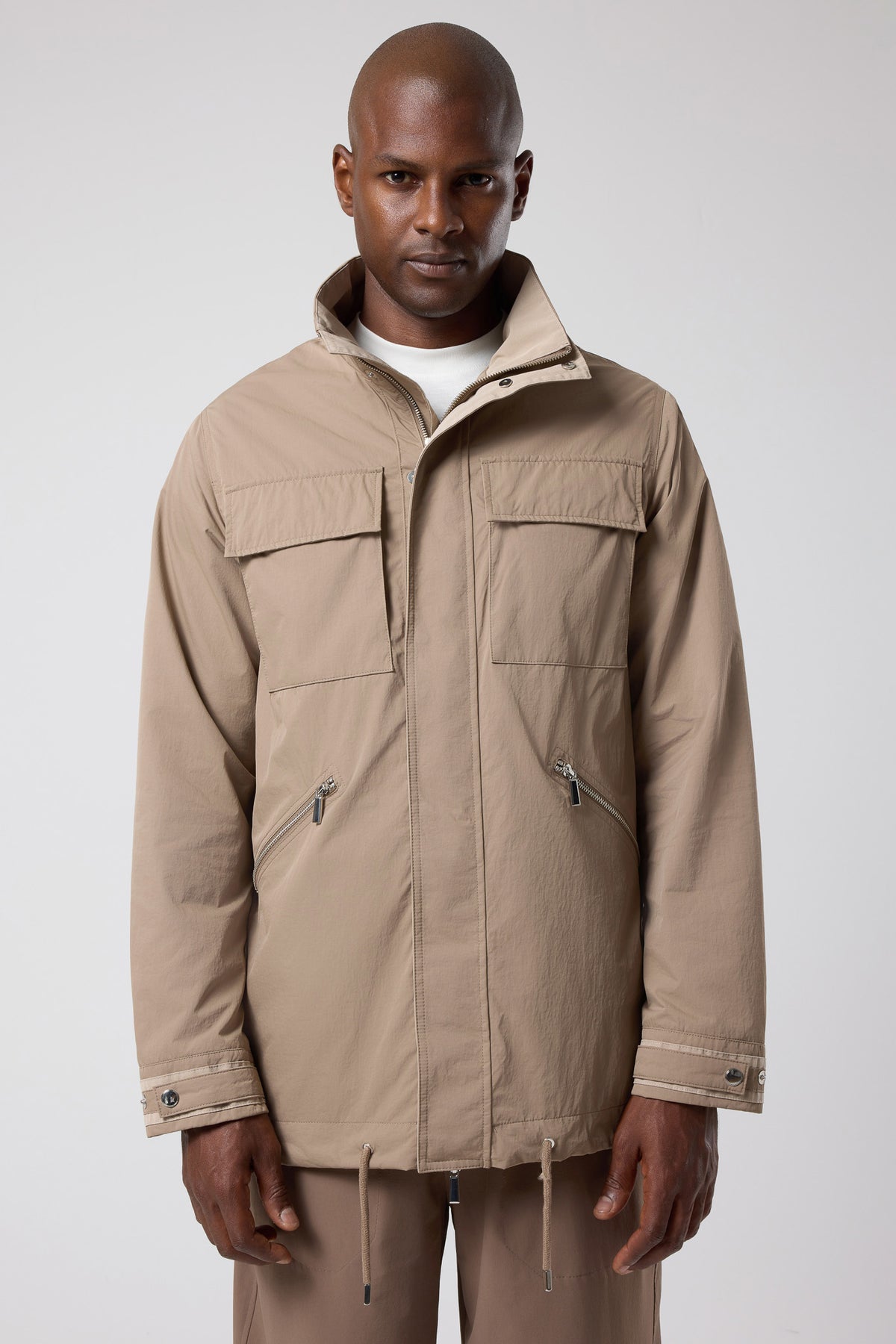 Kapüşonlu Cep Detaylı Ceket - CKT-5042-BEIGE-S - CKT-5042-BEIGE-S_16