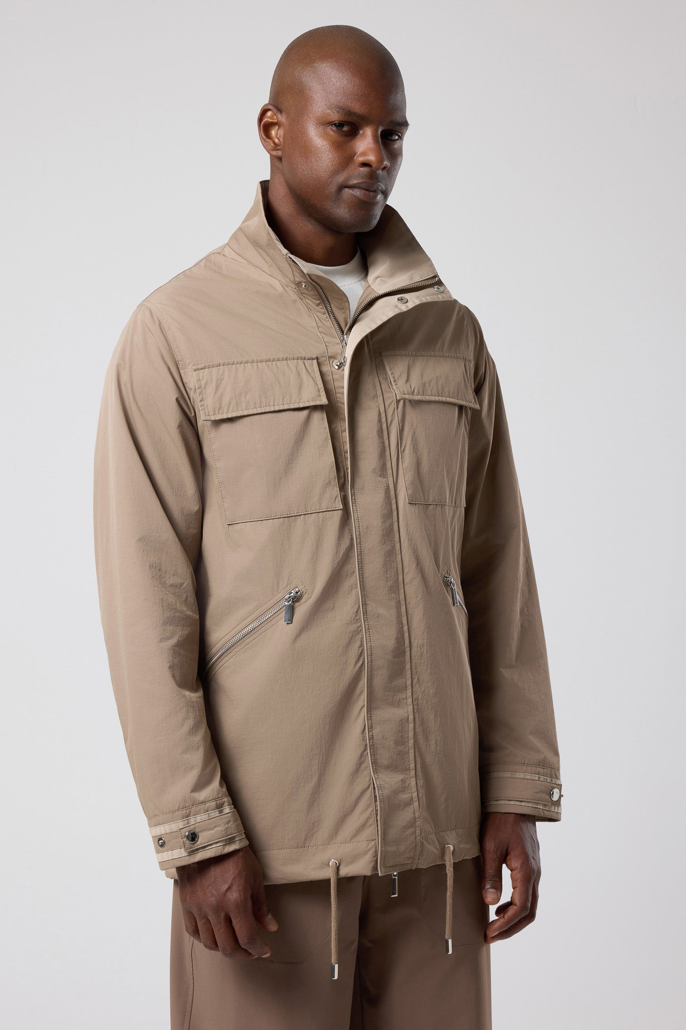 Kapüşonlu Cep Detaylı Ceket - CKT-5042-BEIGE-S - CKT-5042-BEIGE-S_17
