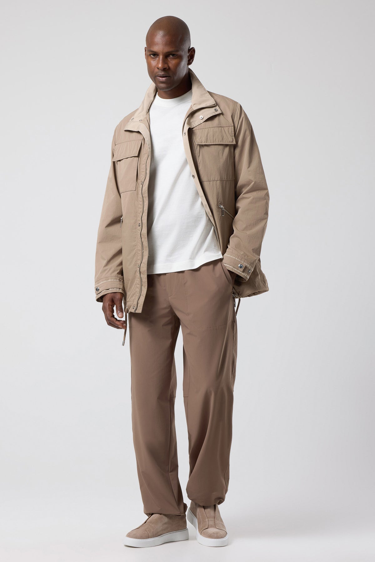 Kapüşonlu Cep Detaylı Ceket - CKT-5042-BEIGE-S - CKT-5042-BEIGE-S_3