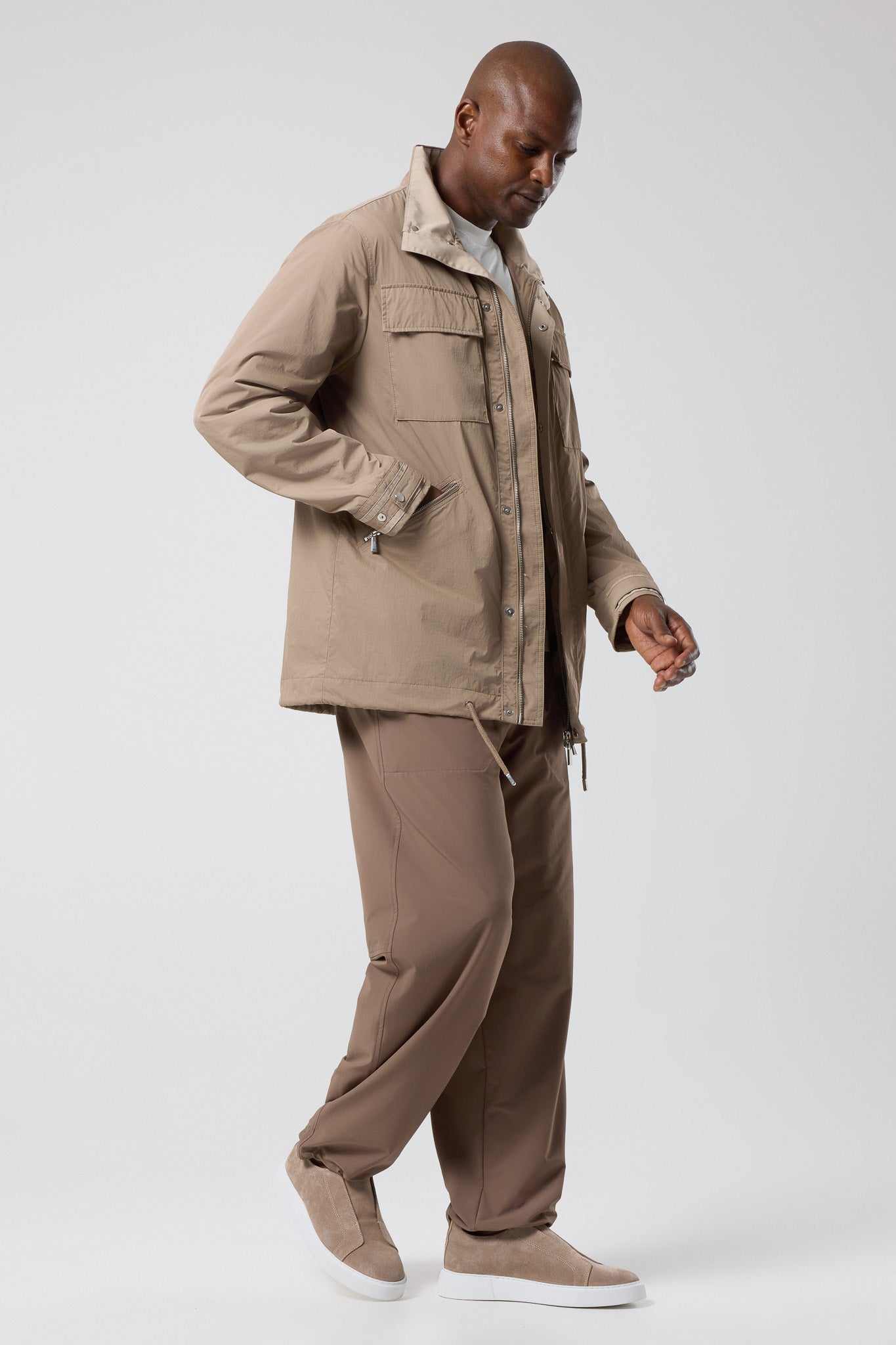 Kapüşonlu Cep Detaylı Ceket - CKT-5042-BEIGE-S - CKT-5042-BEIGE-S_4