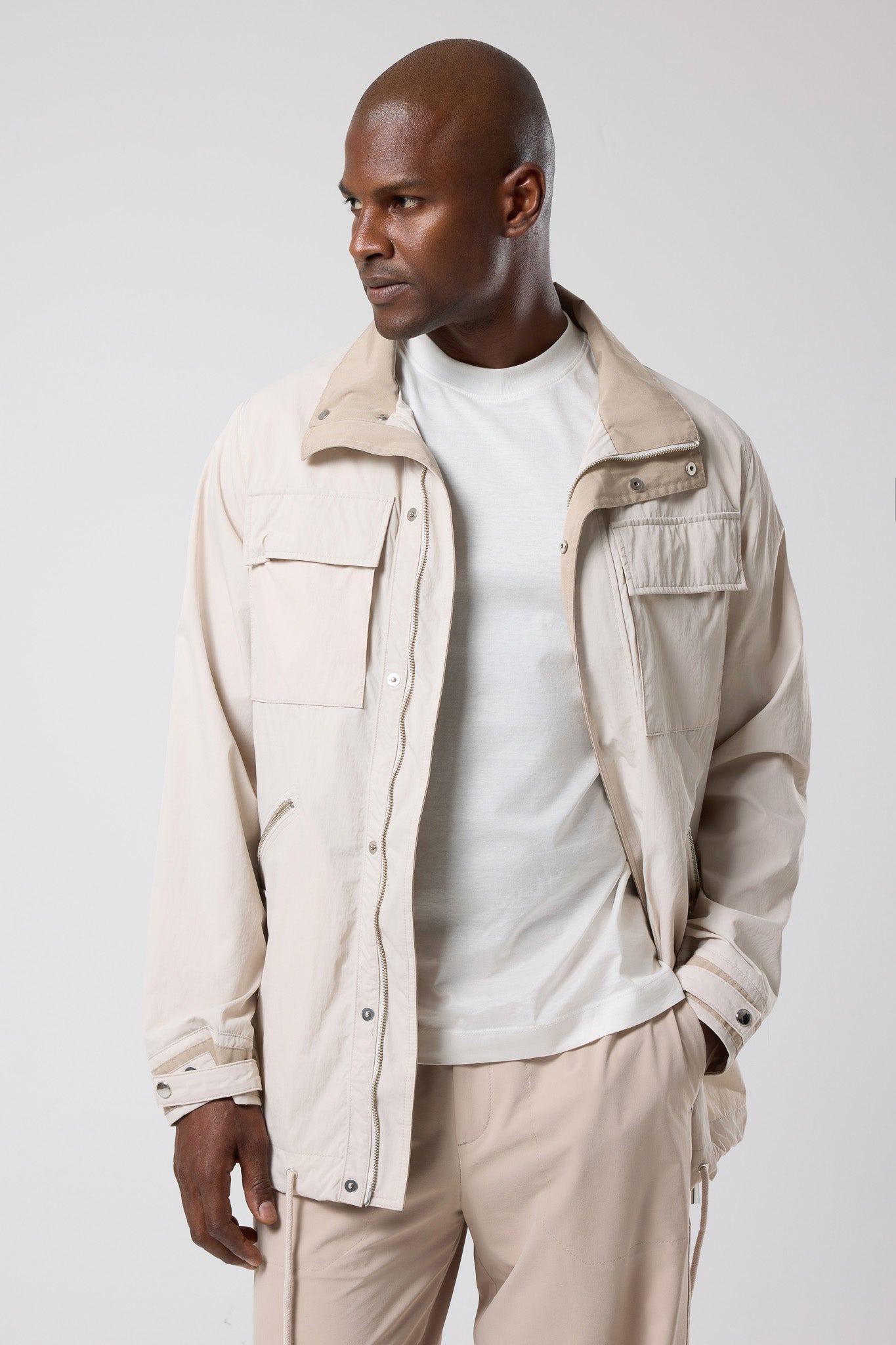Kapüşonlu Cep Detaylı Ceket - CKT-5042-BEIGE-S - CKT-5042-BEIGE-S_58