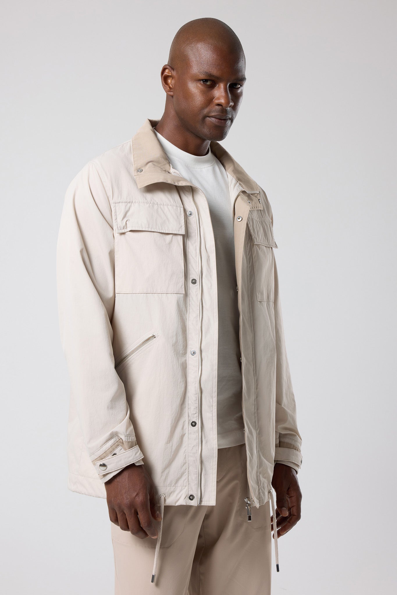 Kapüşonlu Cep Detaylı Ceket - CKT-5042-BEIGE-S - CKT-5042-BEIGE-S_62