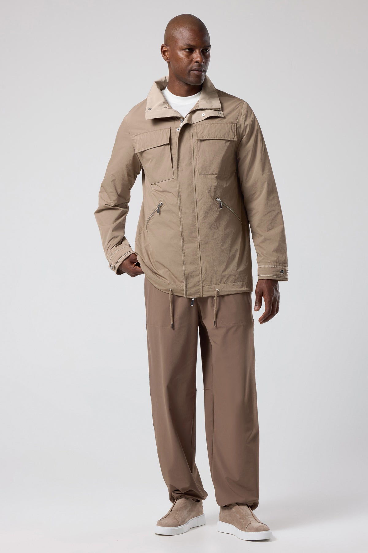 Kapüşonlu Cep Detaylı Ceket - CKT-5042-BEIGE-S - CKT-5042-BEIGE-S_9