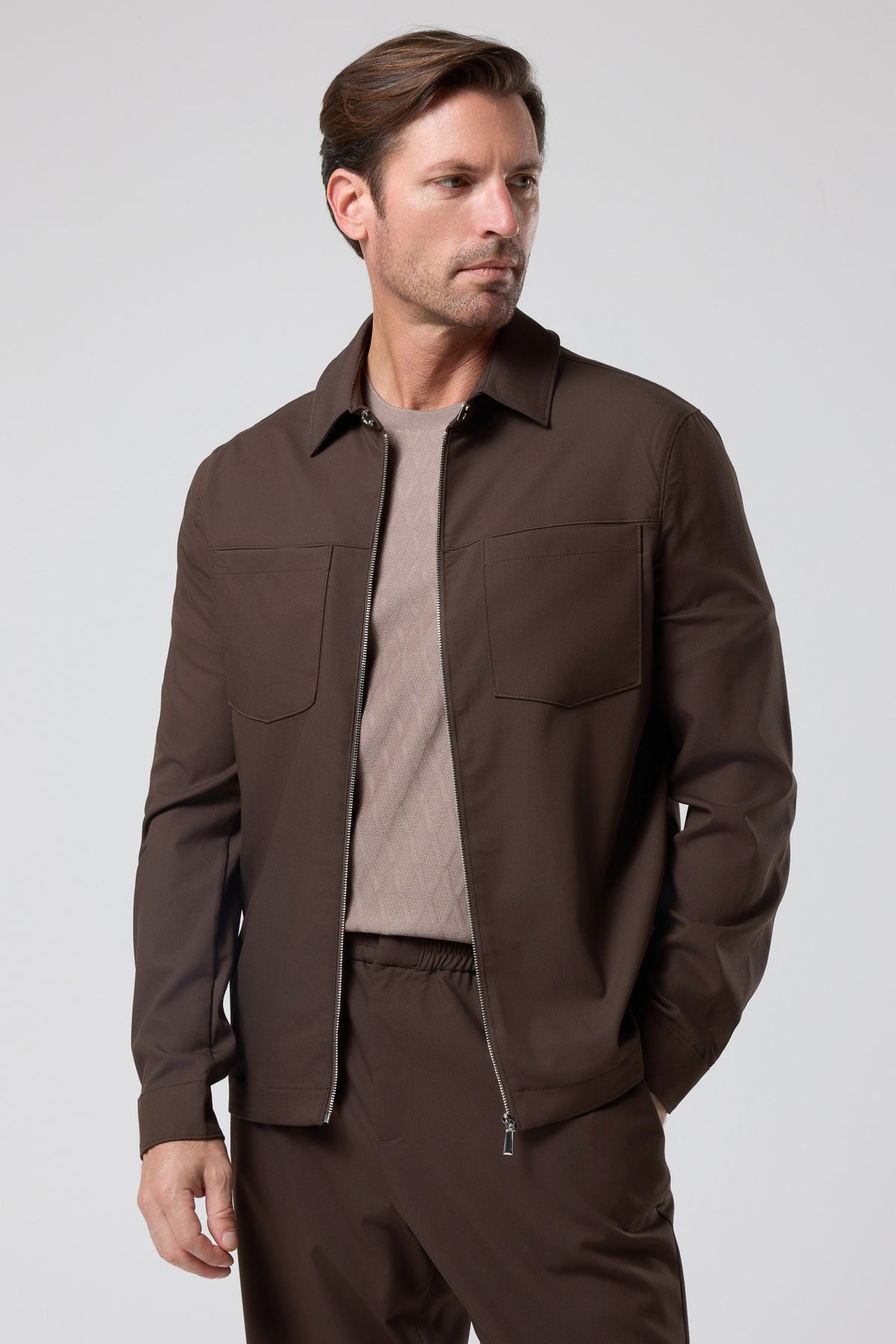Fermuarlı Gömlek Ceket - CKT-5049-BEIGE-S - CKT-5049-BEIGE-S_23