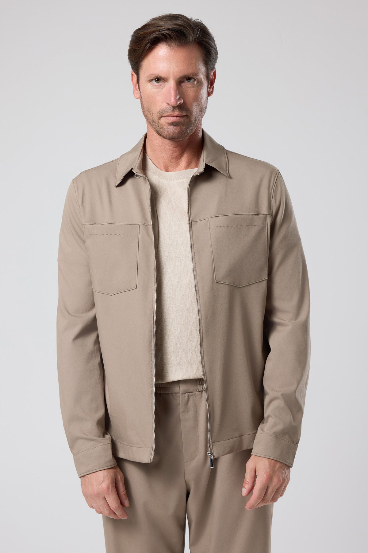 Fermuarlı Gömlek Ceket - CKT-5049-BEIGE-S - CKT-5049-BEIGE-S_29