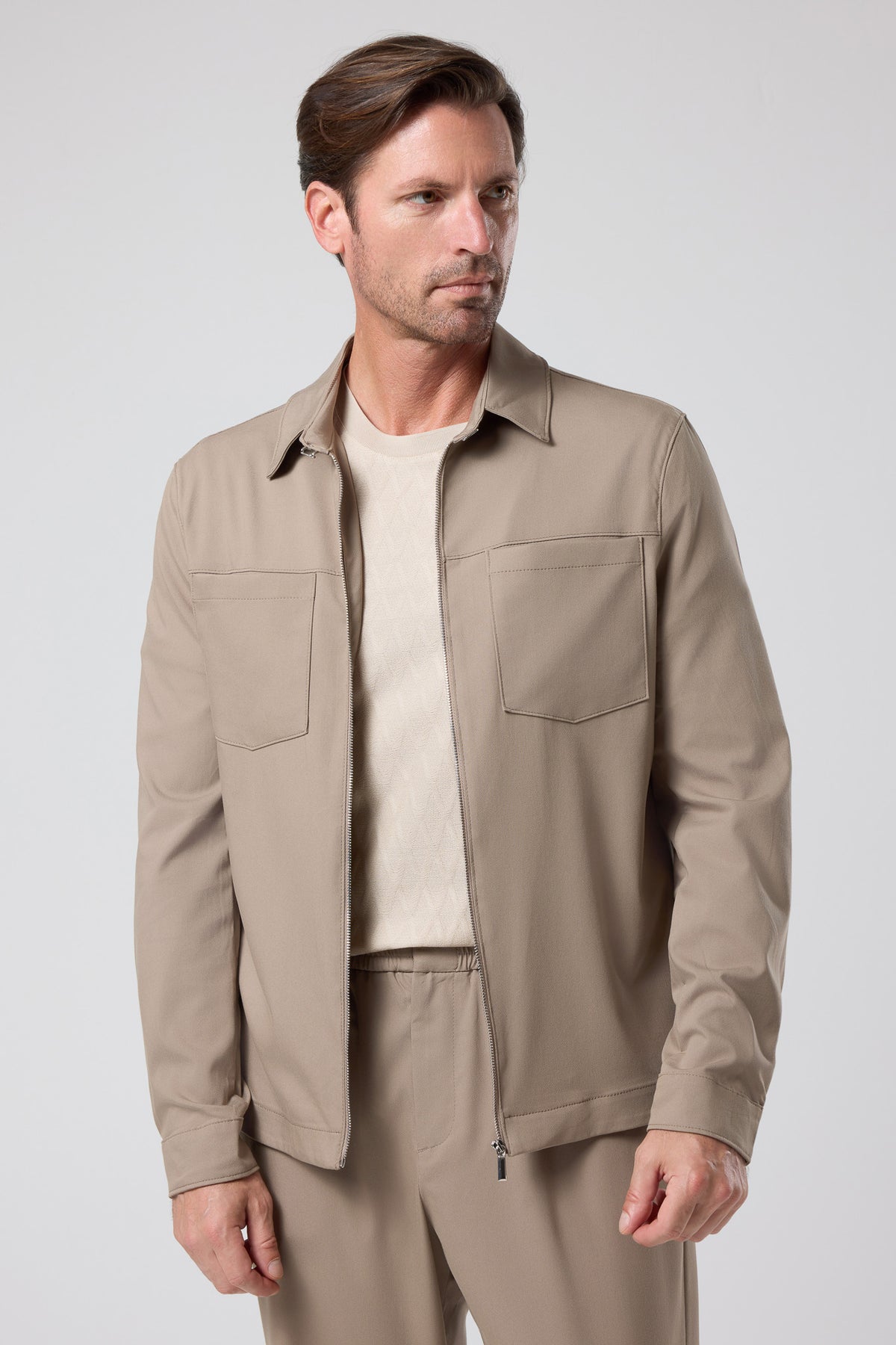 Fermuarlı Gömlek Ceket - CKT-5049-BEIGE-S - CKT-5049-BEIGE-S_30