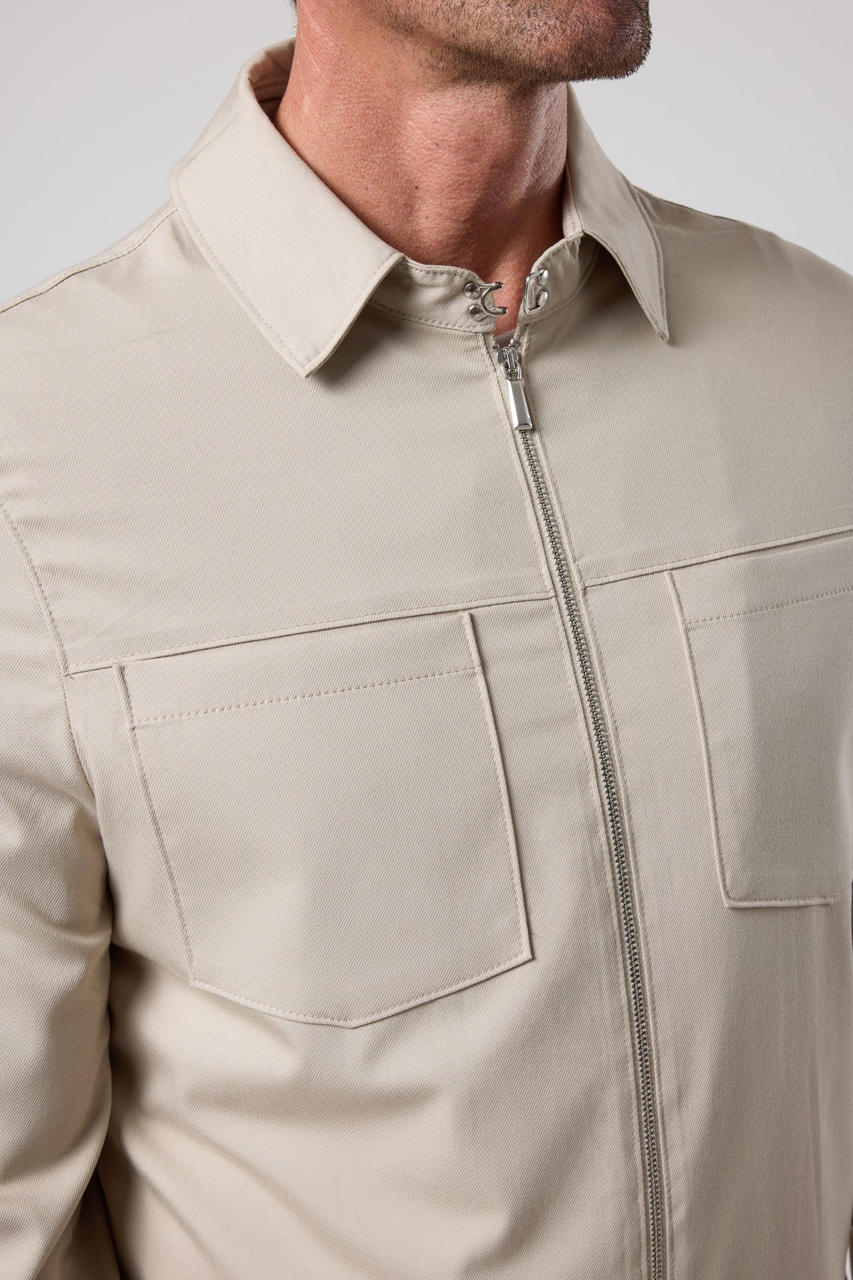 Fermuarlı Gömlek Ceket - CKT-5049-BEIGE-S - CKT-5049-BEIGE-S_9