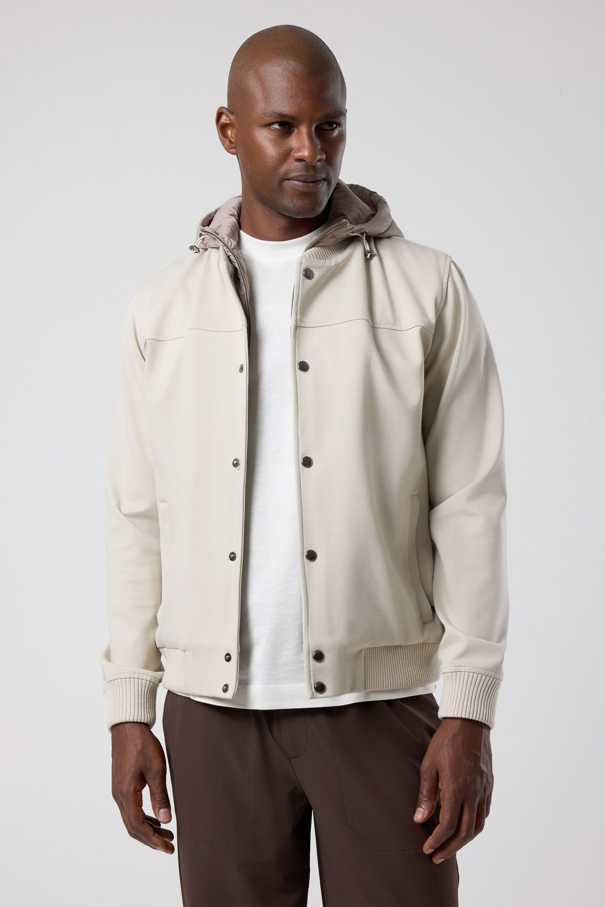 Kapüşonlu Düğmeli Ceket - CKT-5050-BEIGE-S - CKT-5050-BEIGE-S_1