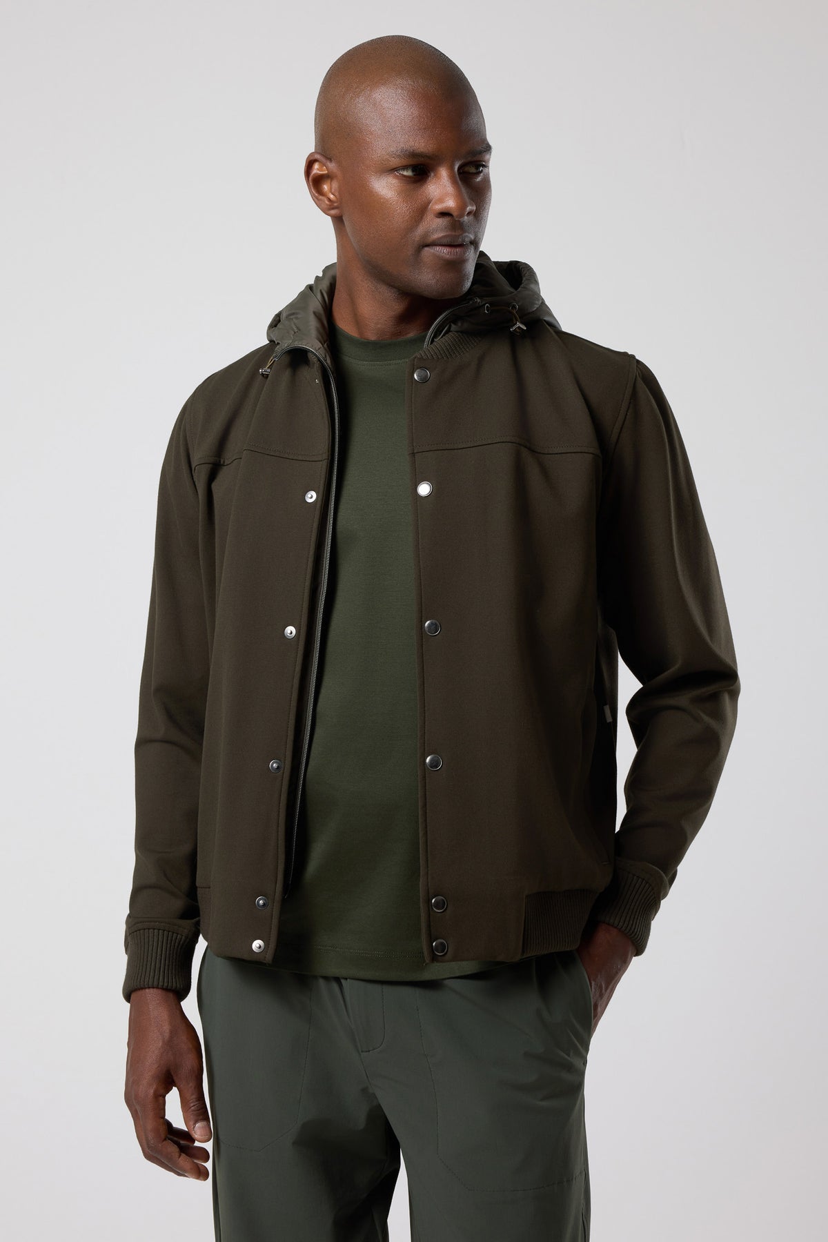 Kapüşonlu Düğmeli Ceket - CKT-5050-BEIGE-S - CKT-5050-BEIGE-S_31