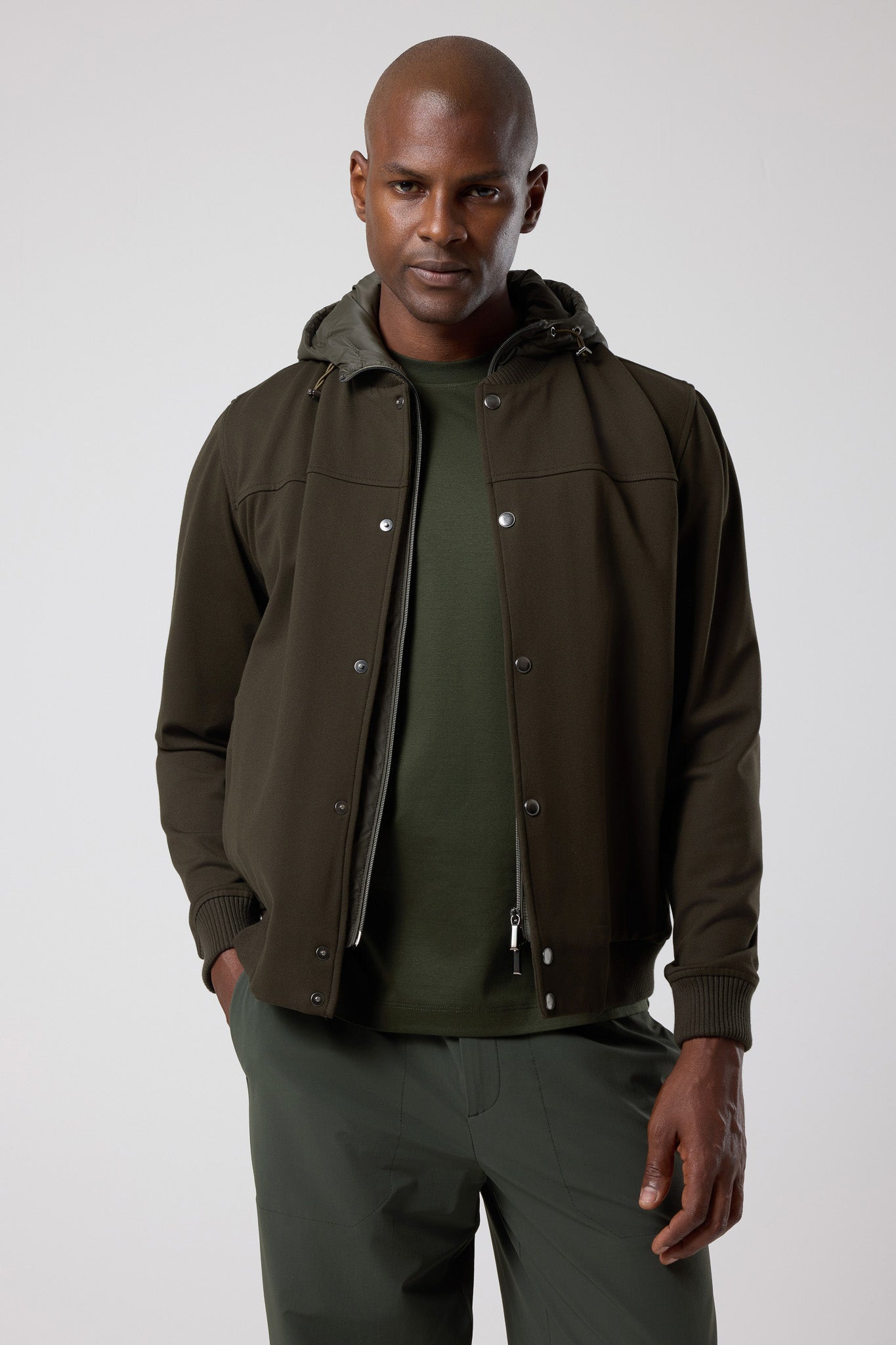 Kapüşonlu Düğmeli Ceket - CKT-5050-BEIGE-S - CKT-5050-BEIGE-S_35