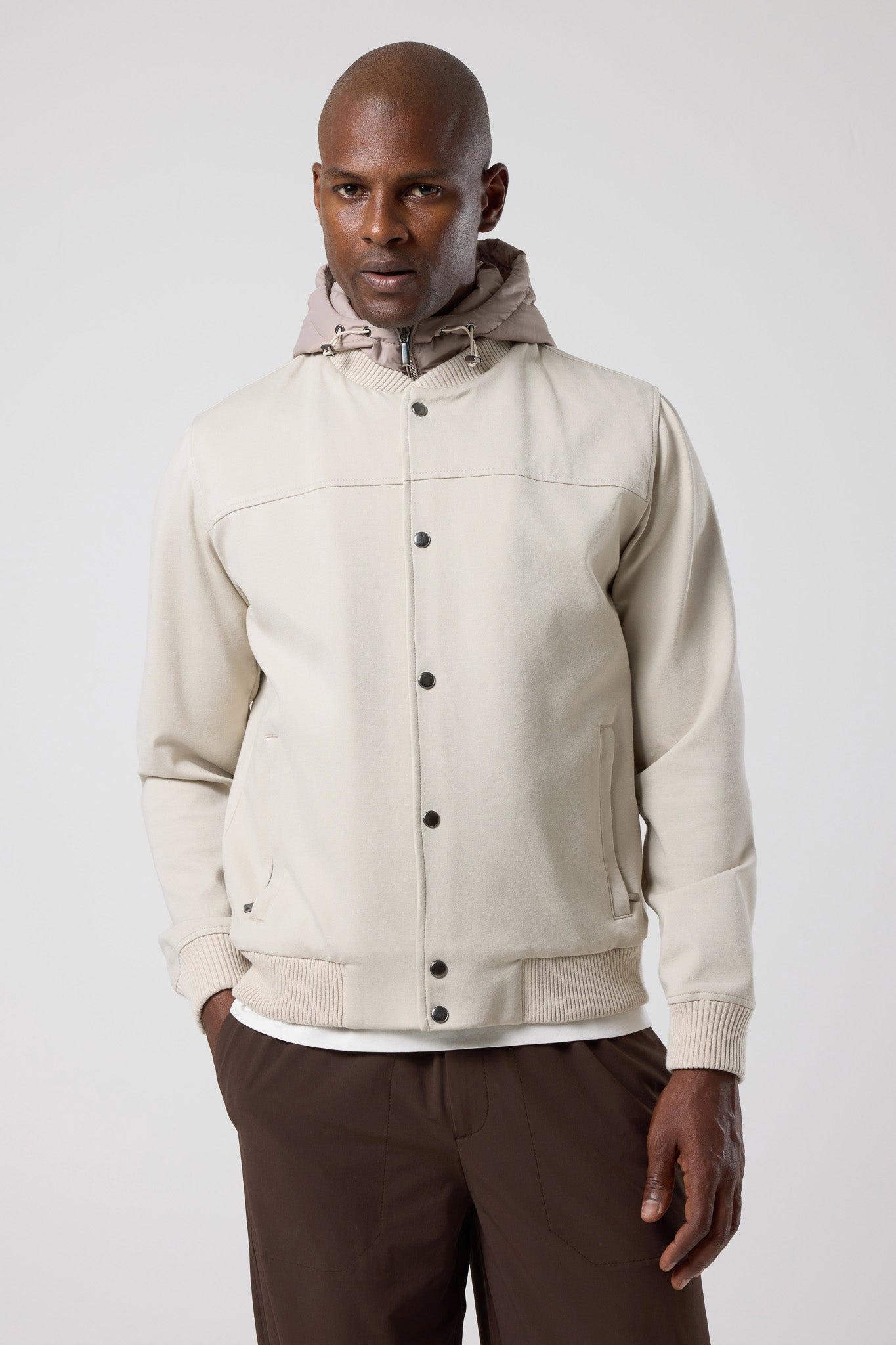 Kapüşonlu Düğmeli Ceket - CKT-5050-BEIGE-S - CKT-5050-BEIGE-S_68