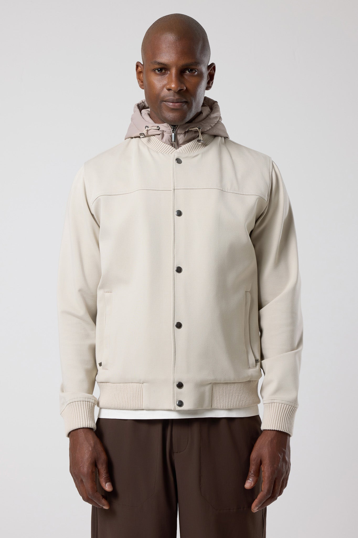 Kapüşonlu Düğmeli Ceket - CKT-5050-BEIGE-S - CKT-5050-BEIGE-S_74