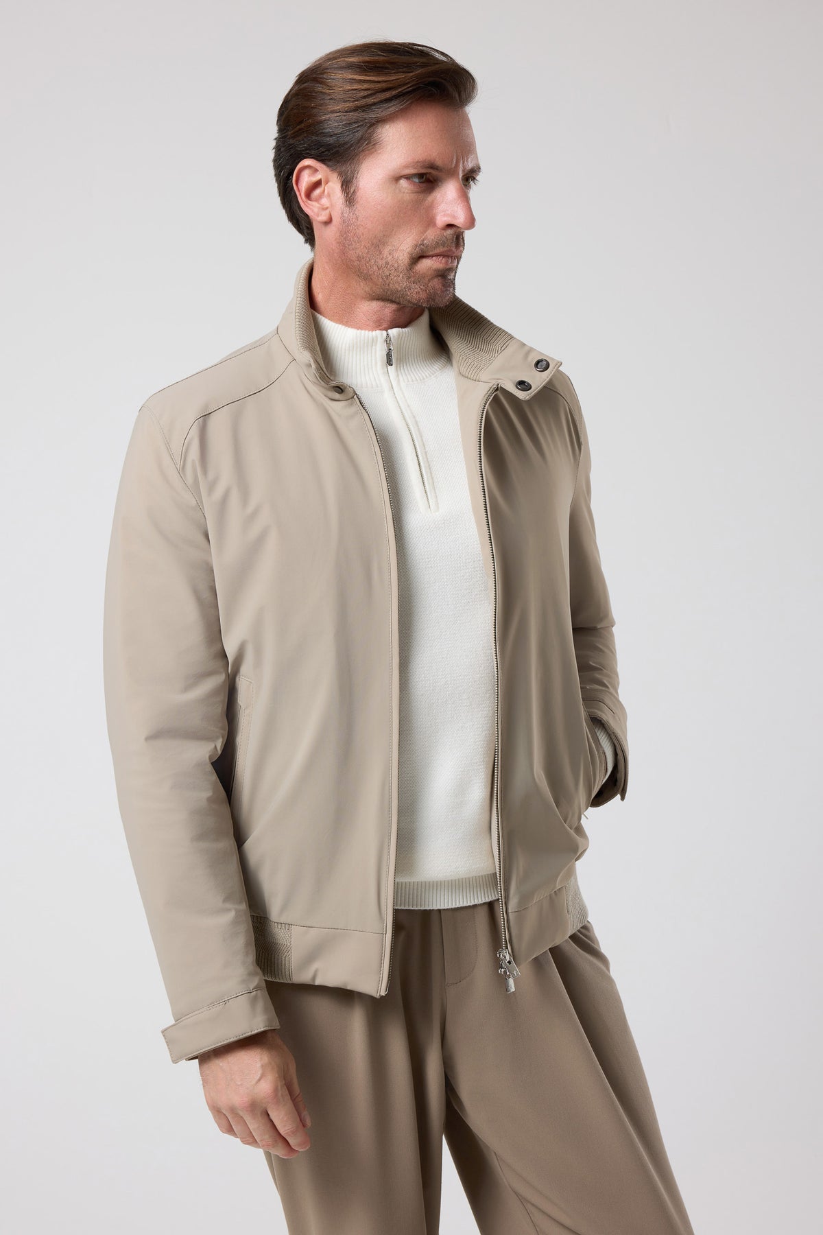 Minimal Kesim Düğmeli Ceket - CKT-5051-BEIGE-S - CKT-5051-BEIGE-S_21
