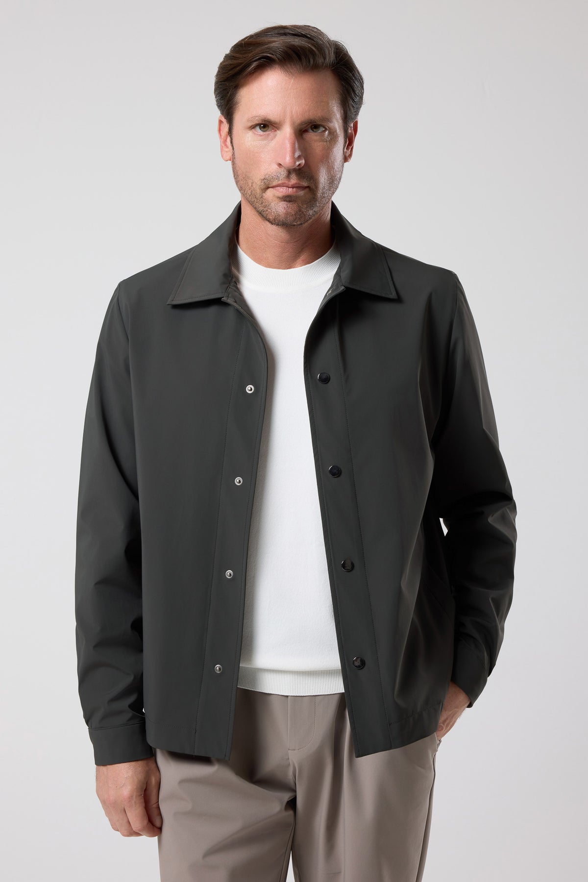 Minimal Kesim Düğmeli Ceket - CKT-5051-BEIGE-S - CKT-5051-BEIGE-S_35