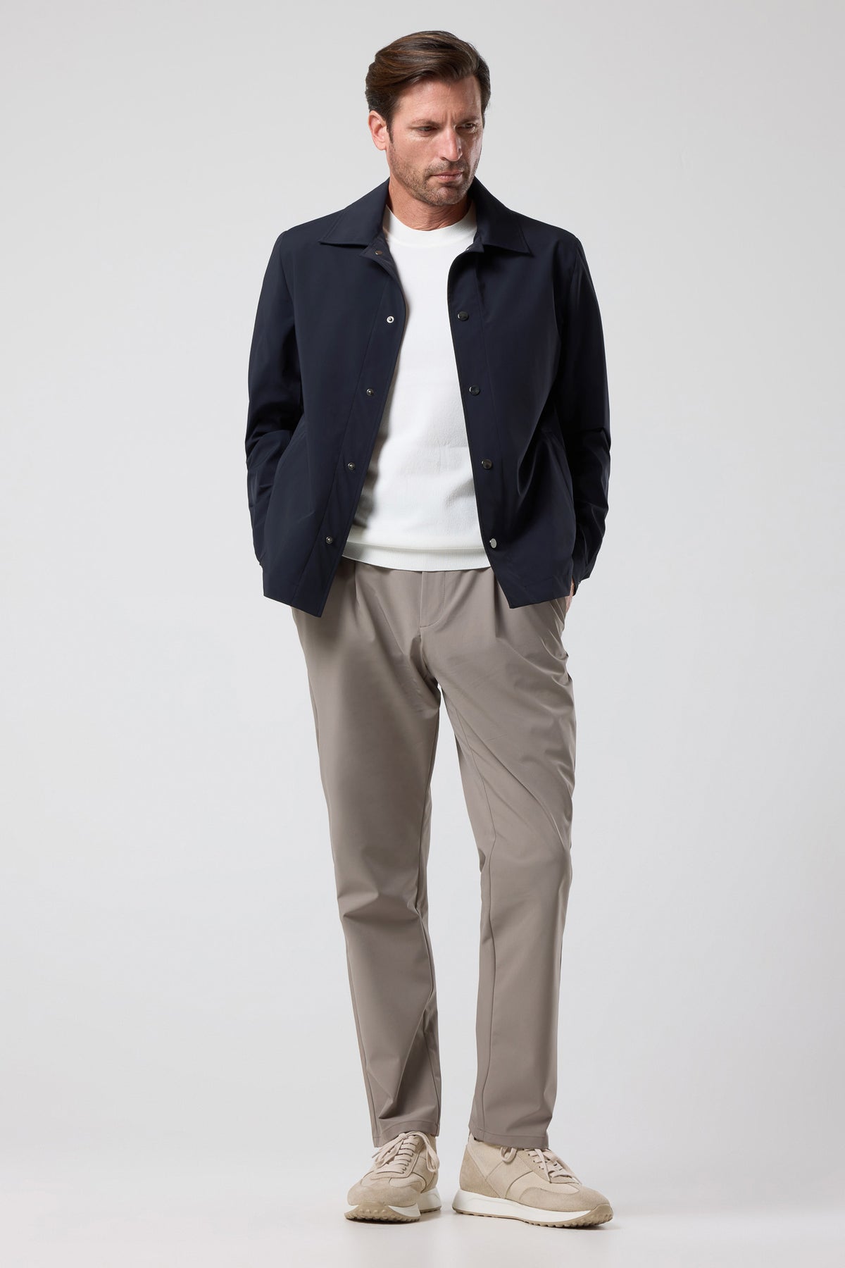Minimal Kesim Düğmeli Ceket - CKT-5051-BEIGE-S - CKT-5051-BEIGE-S_48