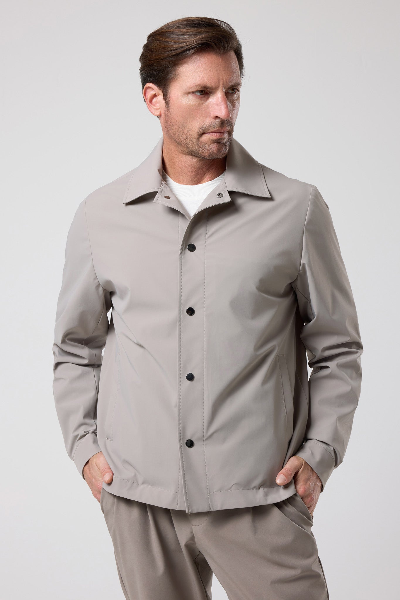 Minimal Kesim Düğmeli Ceket - CKT-5051-BEIGE-S - CKT-5051-BEIGE-S_7