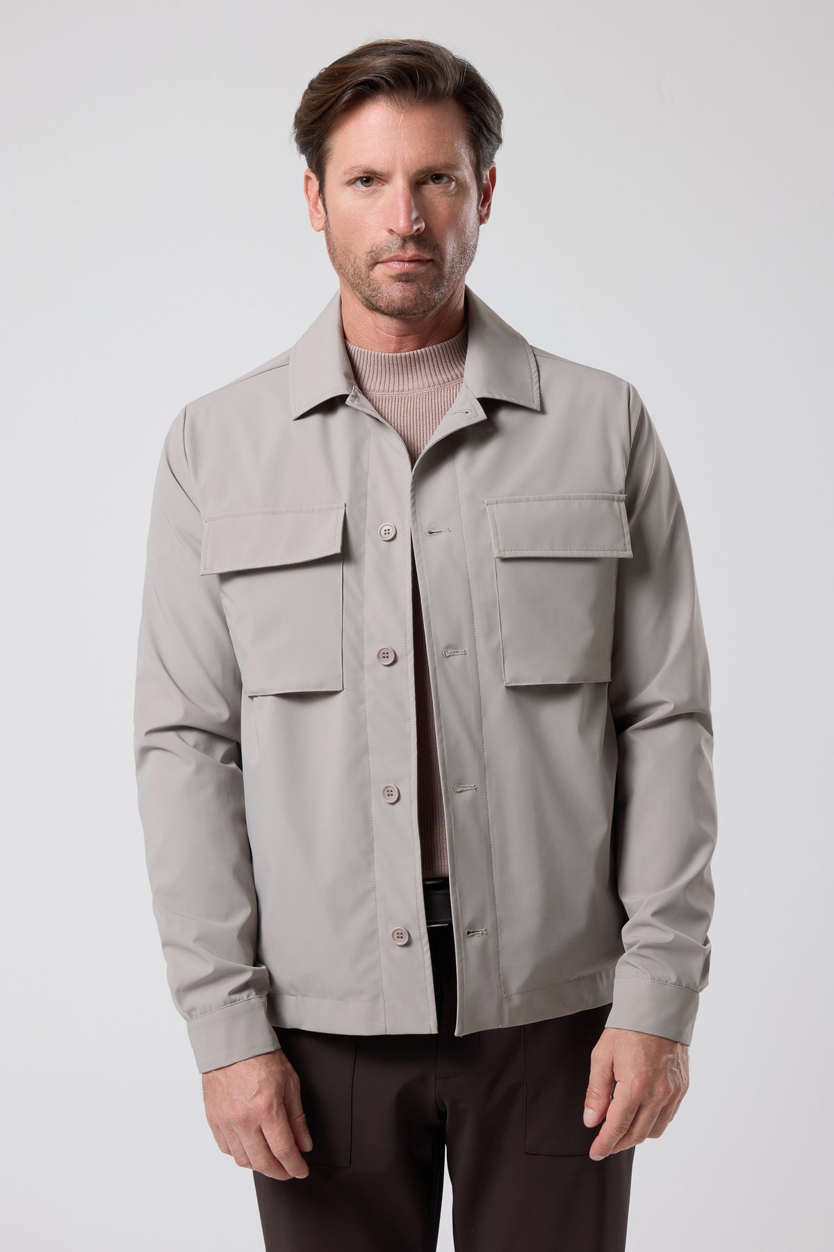 Çift Cepli Gömlek Ceket - CKT-5052-BEIGE-S - CKT-5052-BEIGE-S_1