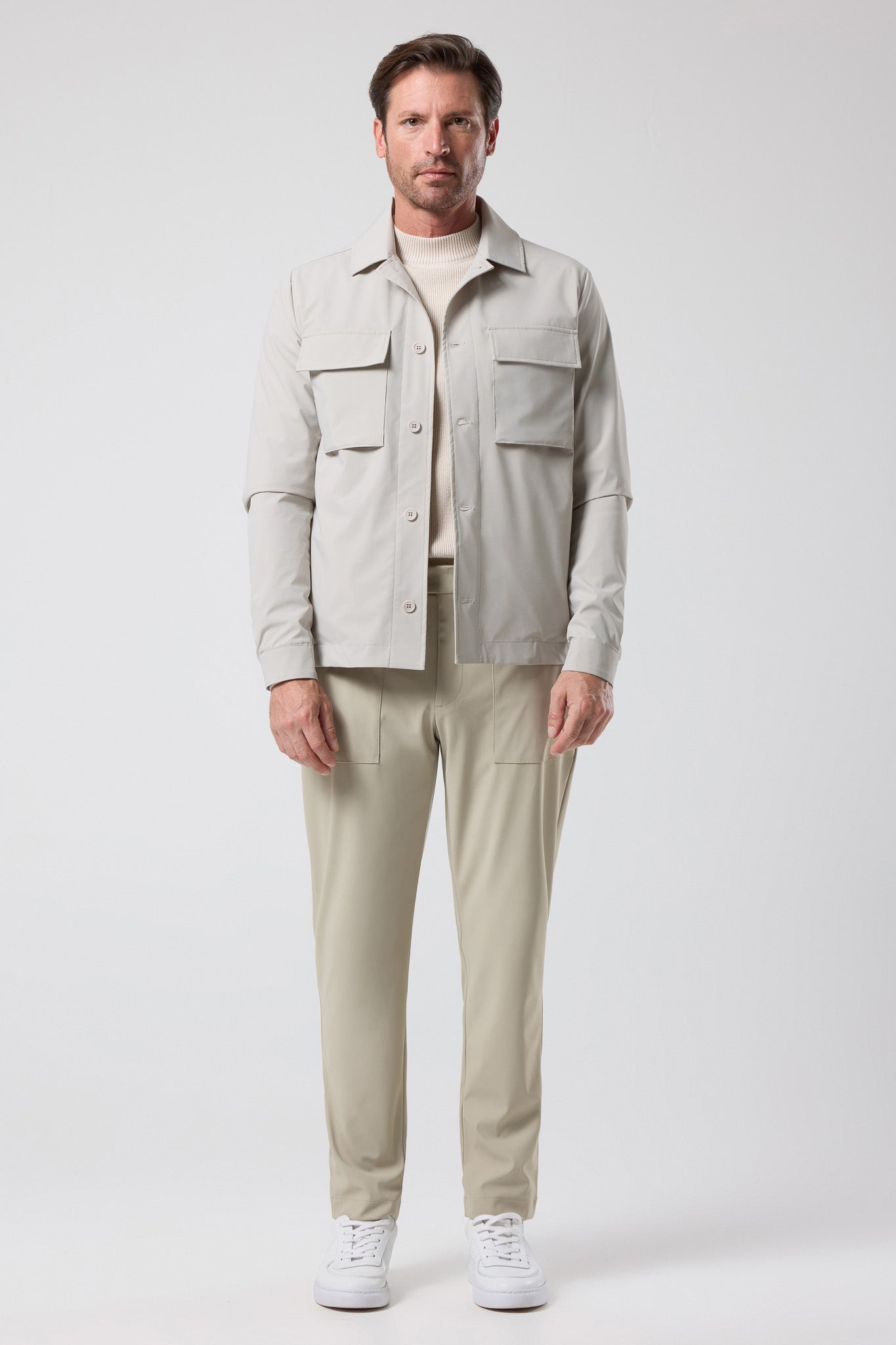 Çift Cepli Gömlek Ceket - CKT-5052-BEIGE-S - CKT-5052-BEIGE-S_7