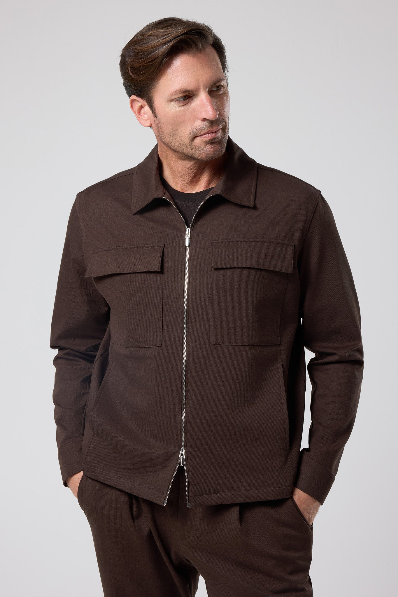 Fermuarlı Cep Detaylı Ceket - CKT-5053-BEIGE-S - CKT-5053-BEIGE-S_20