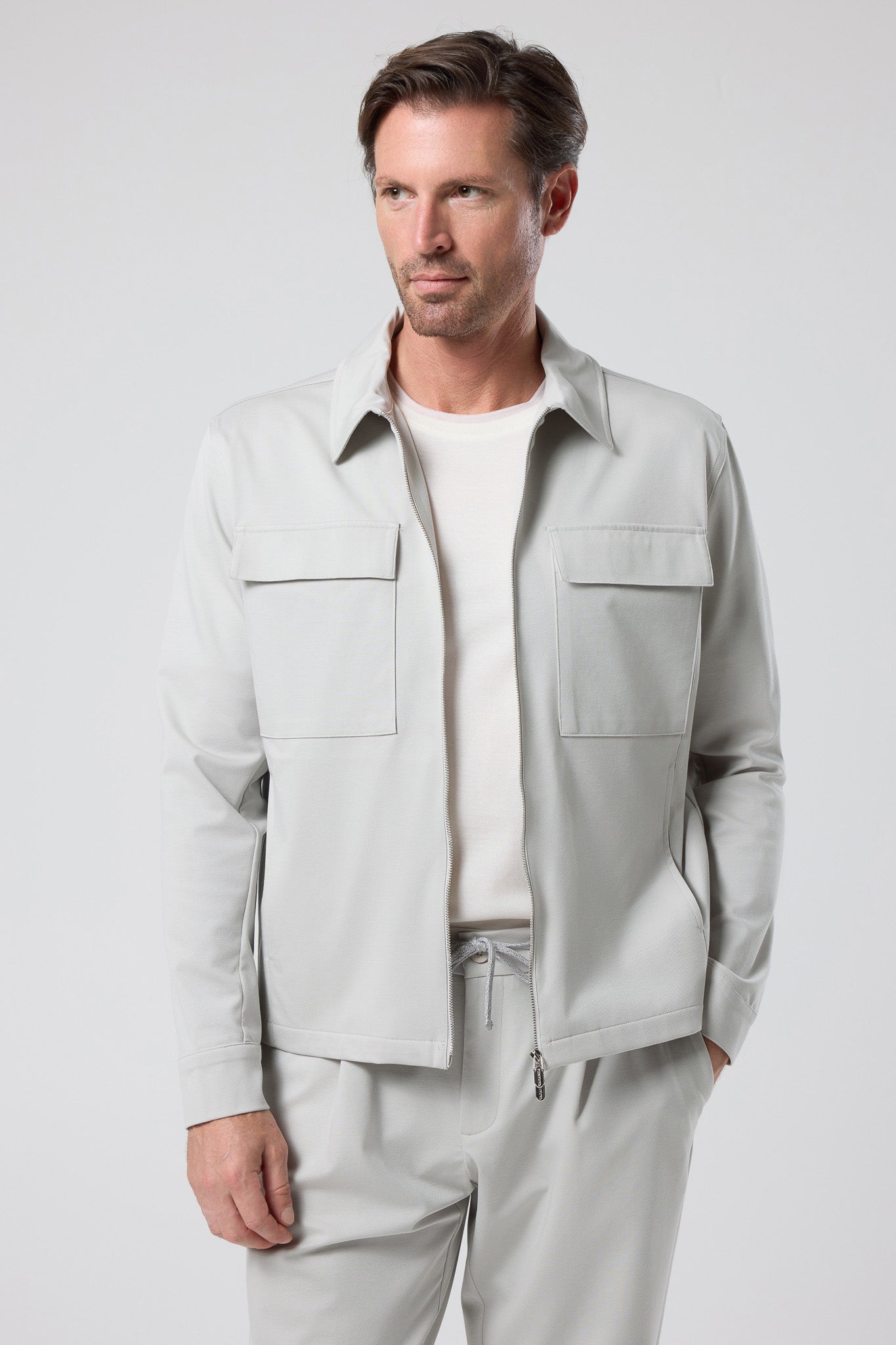 Fermuarlı Cep Detaylı Ceket - CKT-5053-BEIGE-S - CKT-5053-BEIGE-S_28