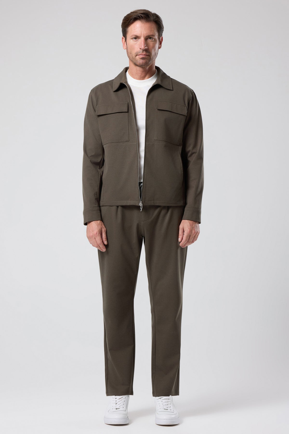 Fermuarlı Cep Detaylı Ceket - CKT-5053-BEIGE-S - CKT-5053-BEIGE-S_41