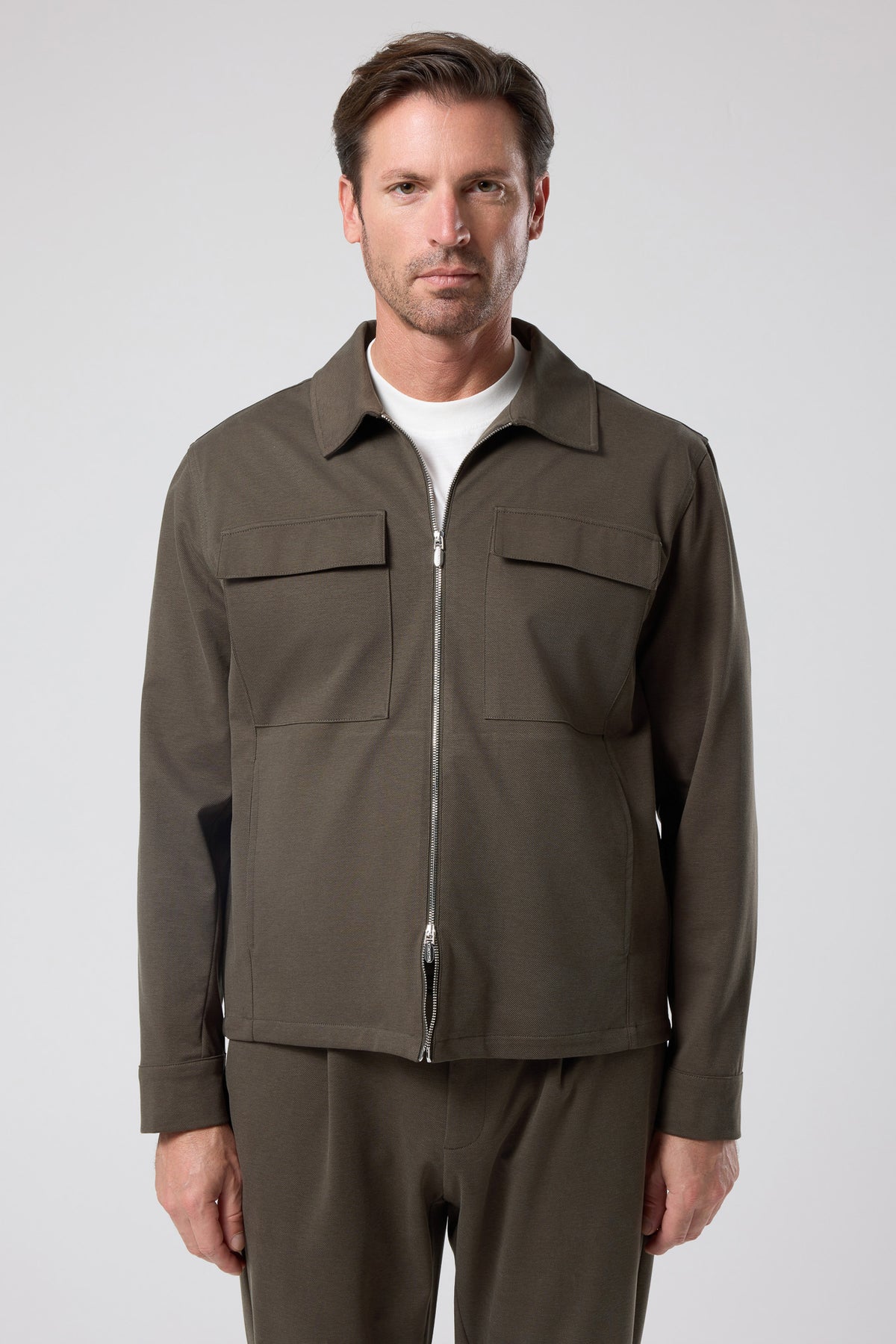 Fermuarlı Cep Detaylı Ceket - CKT-5053-BEIGE-S - CKT-5053-BEIGE-S_44