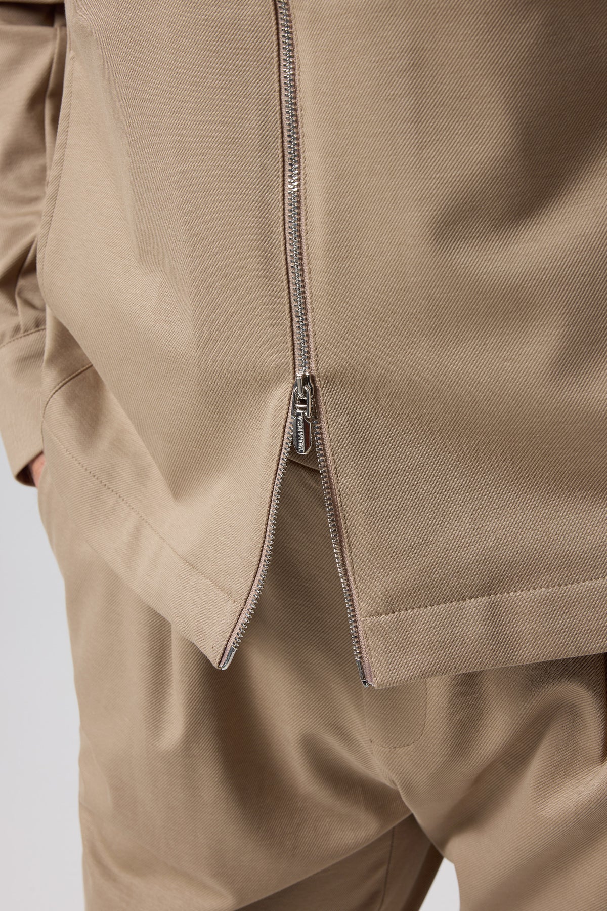 Fermuarlı Cep Detaylı Ceket - CKT-5053-BEIGE-S - CKT-5053-BEIGE-S_4