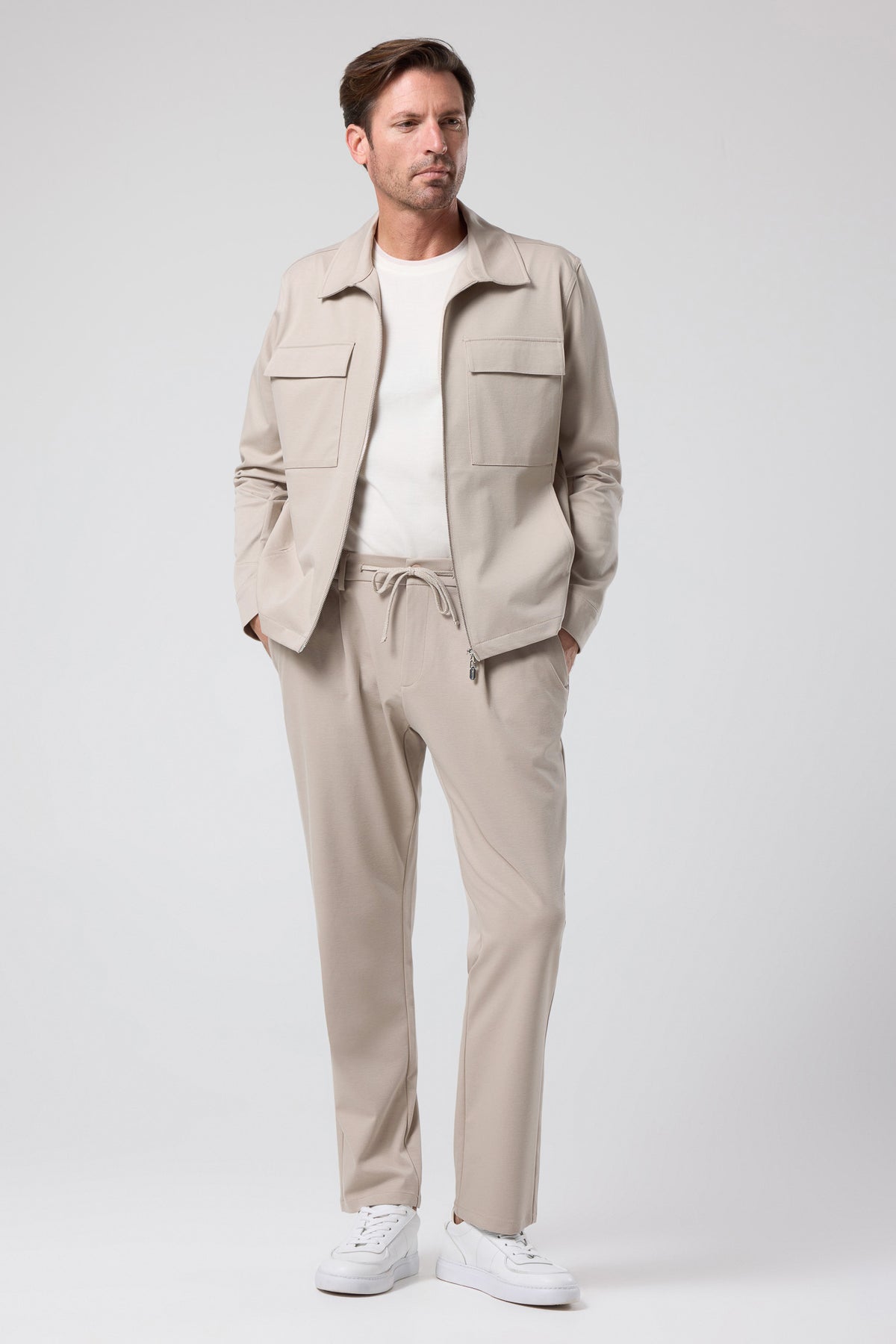 Fermuarlı Cep Detaylı Ceket - CKT-5053-BEIGE-S - CKT-5053-BEIGE-S_67