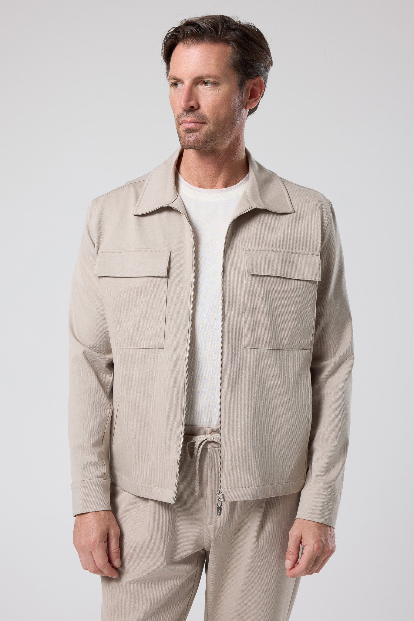Fermuarlı Cep Detaylı Ceket - CKT-5053-BEIGE-S - CKT-5053-BEIGE-S_68
