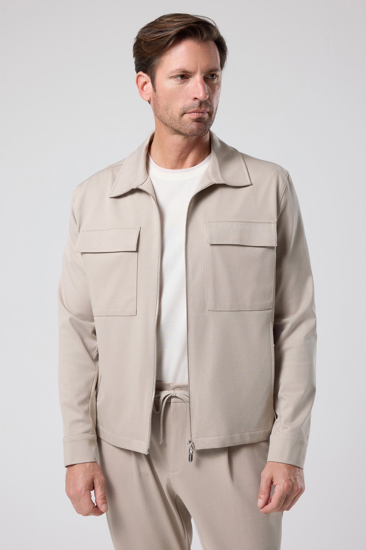 Fermuarlı Cep Detaylı Ceket - CKT-5053-BEIGE-S - CKT-5053-BEIGE-S_69