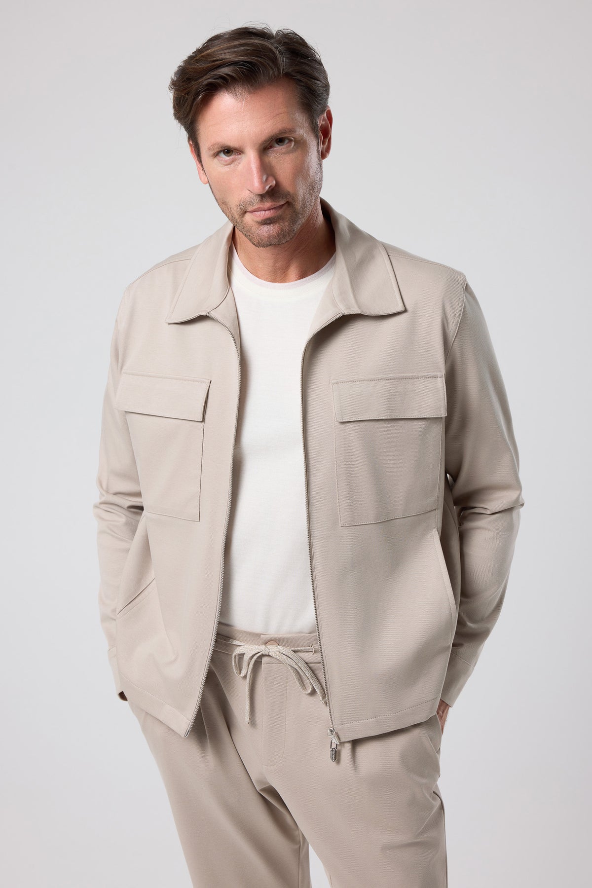 Fermuarlı Cep Detaylı Ceket - CKT-5053-BEIGE-S - CKT-5053-BEIGE-S_70