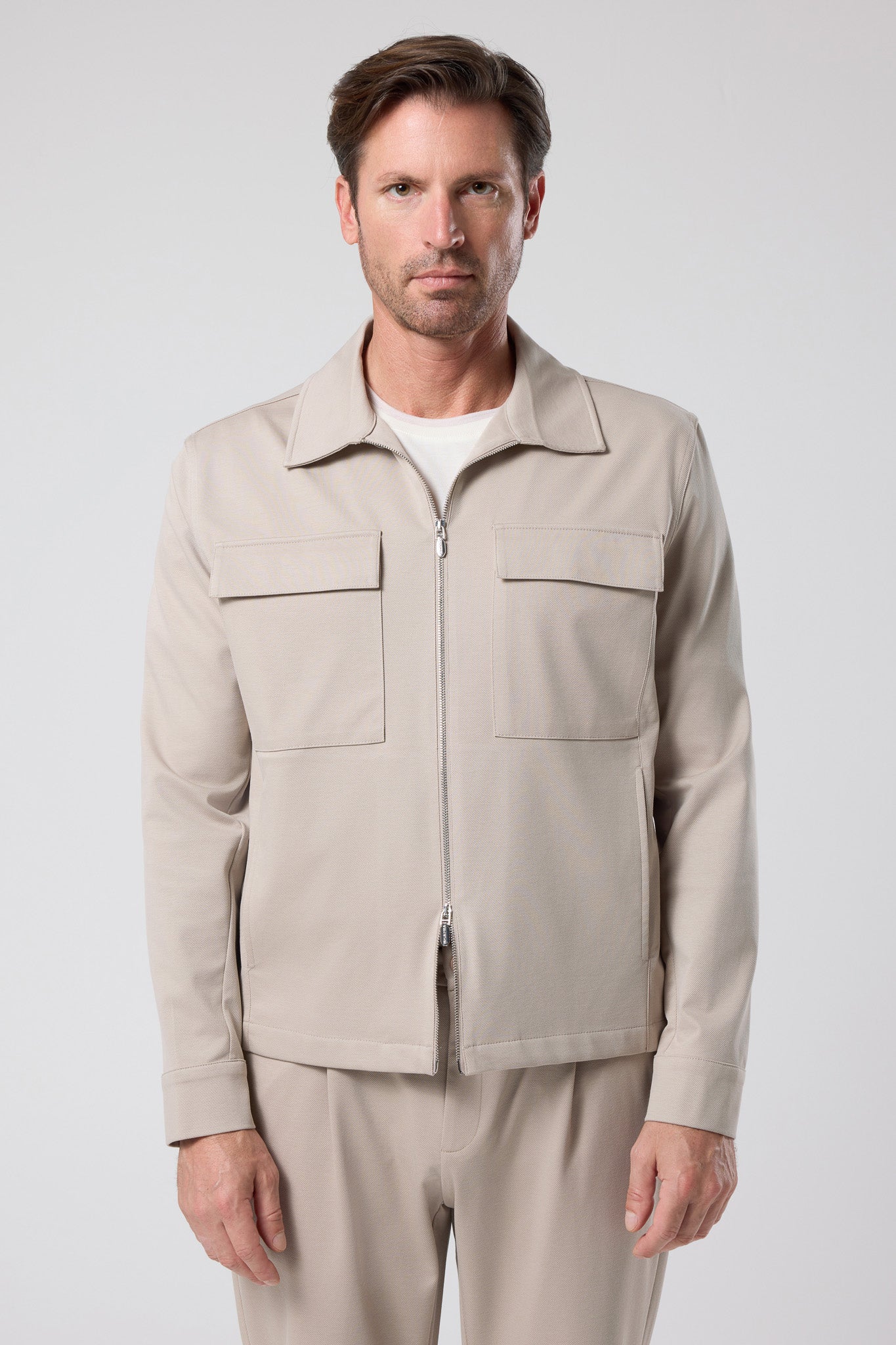 Fermuarlı Cep Detaylı Ceket - CKT-5053-BEIGE-S - CKT-5053-BEIGE-S_75