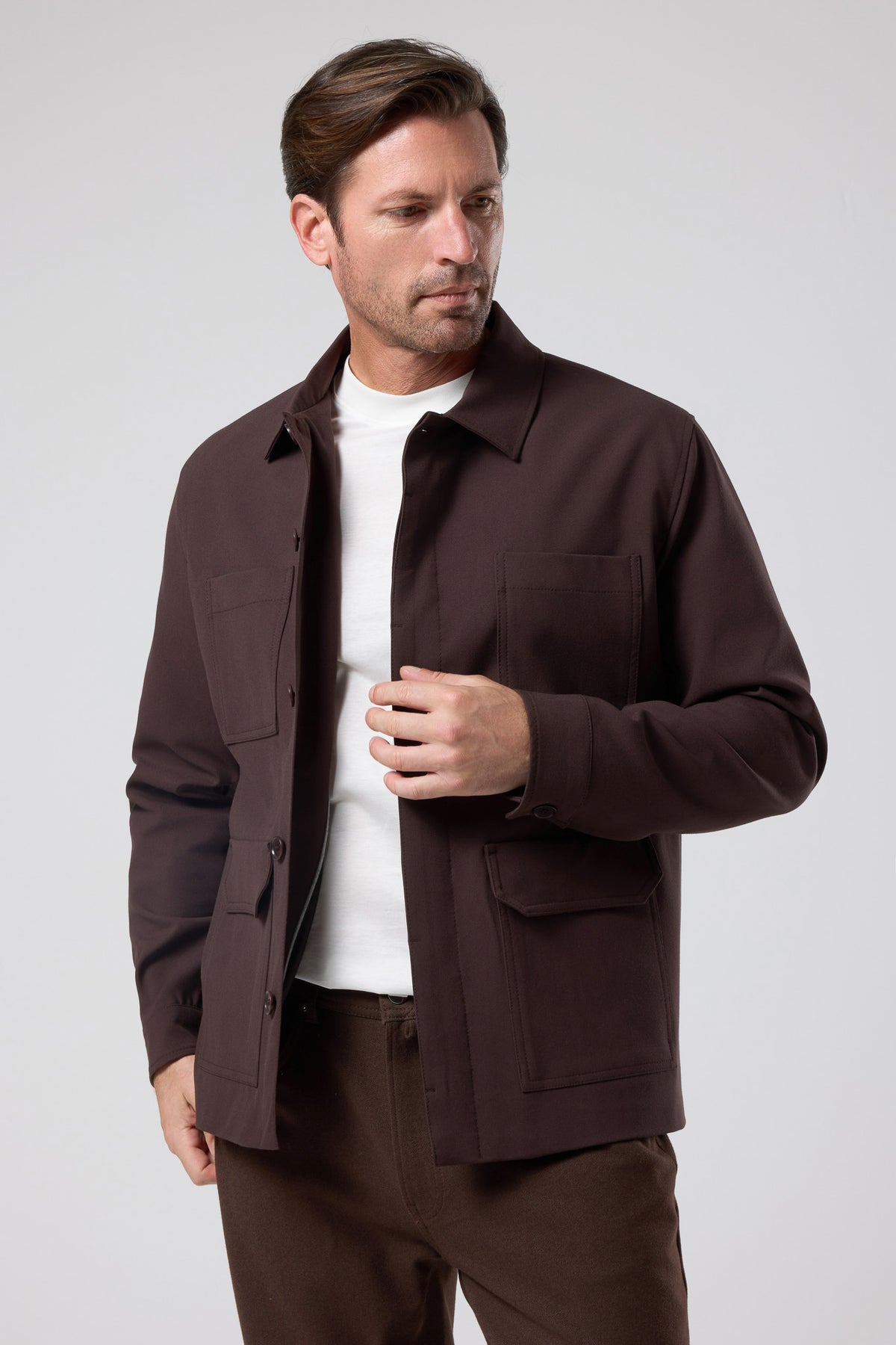 Çok Cepli Gömlek Ceket - CKT-5061-BEIGE-S - CKT-5061-BEIGE-S_16