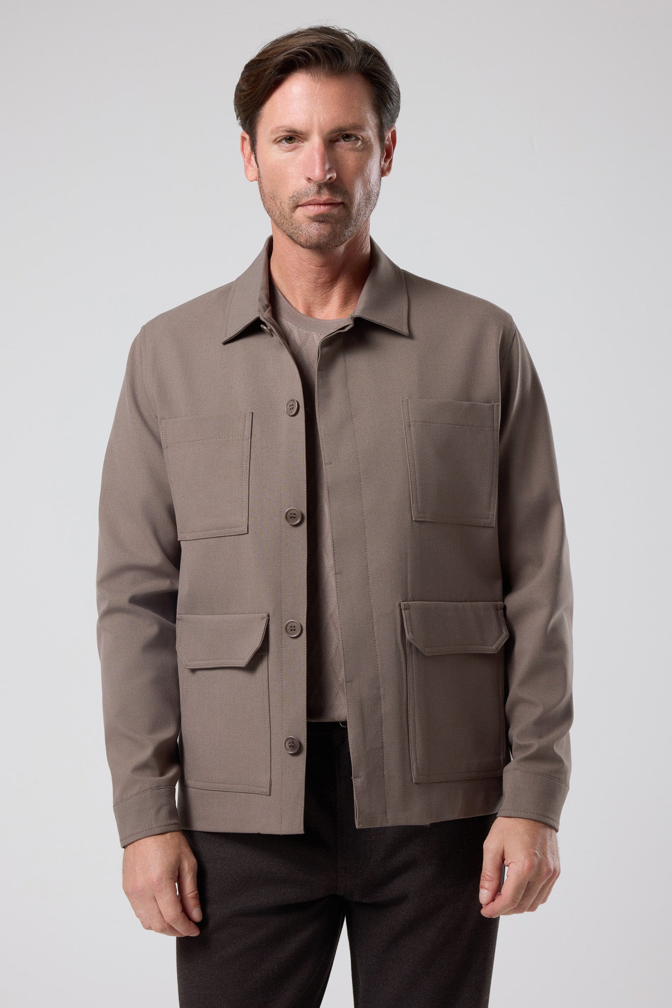 Çok Cepli Gömlek Ceket - CKT-5061-BEIGE-S - CKT-5061-BEIGE-S_25
