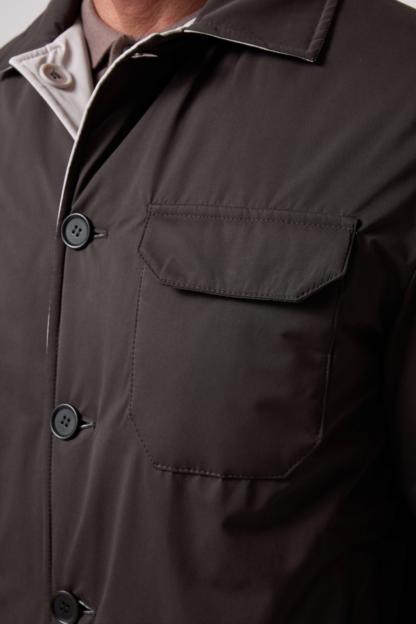Kapak Cepli Düğmeli Ceket - CKT-5063-BROWN-S - CKT-5063-BROWN-S_17