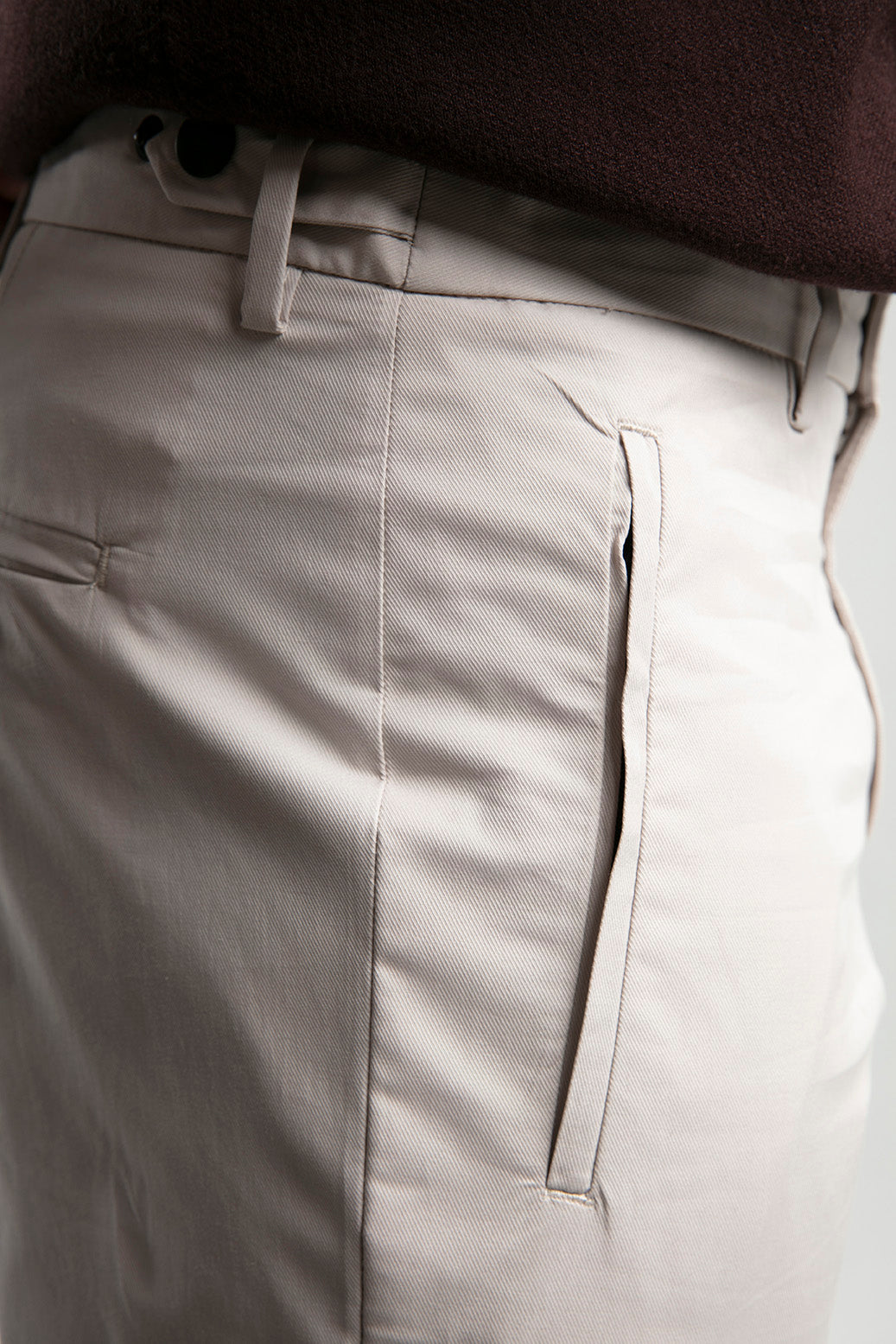 Modern Kesim Bilek Boyu Erkek Pantolon - Beige