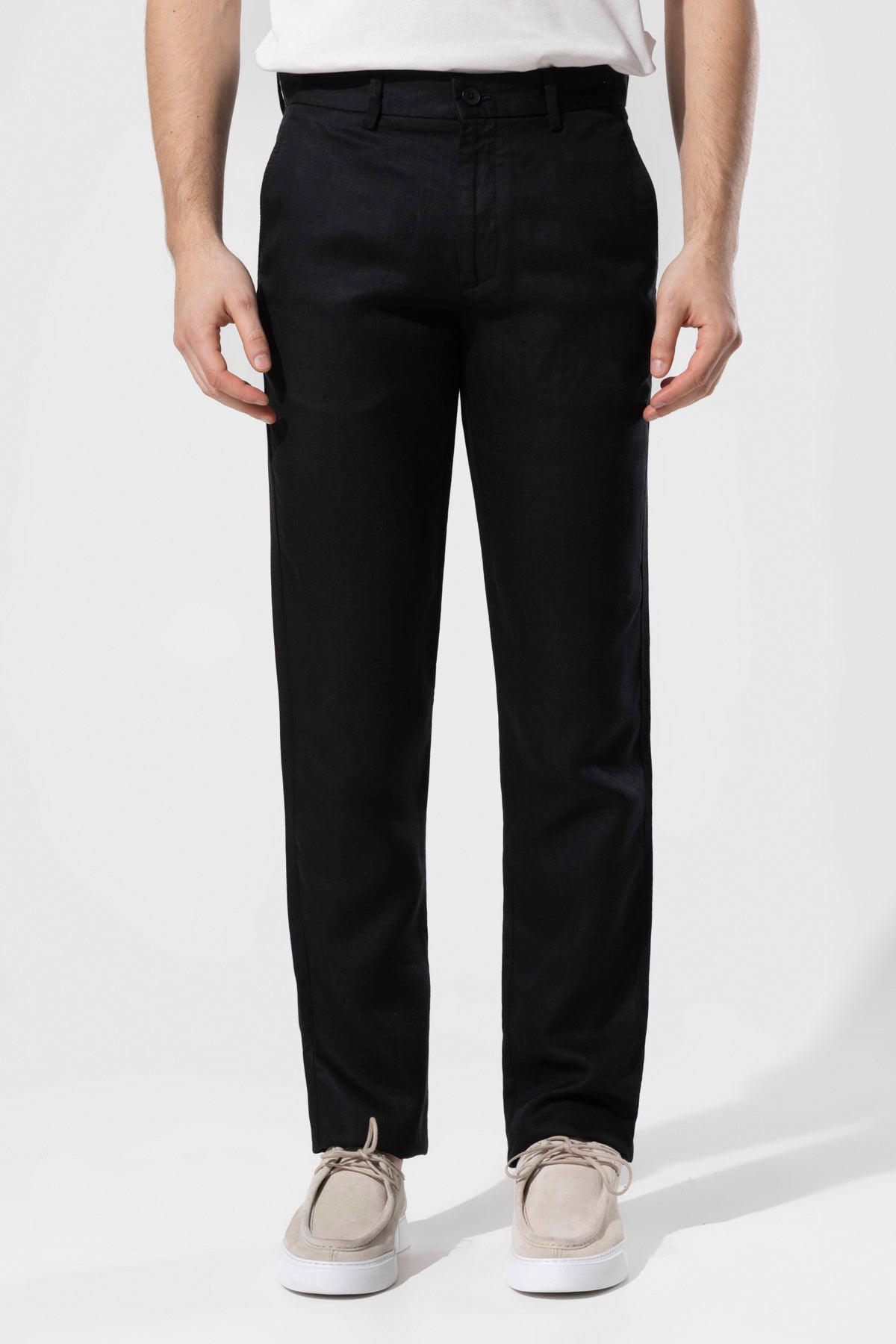 Men's Lyocell Linen Blend Trousers