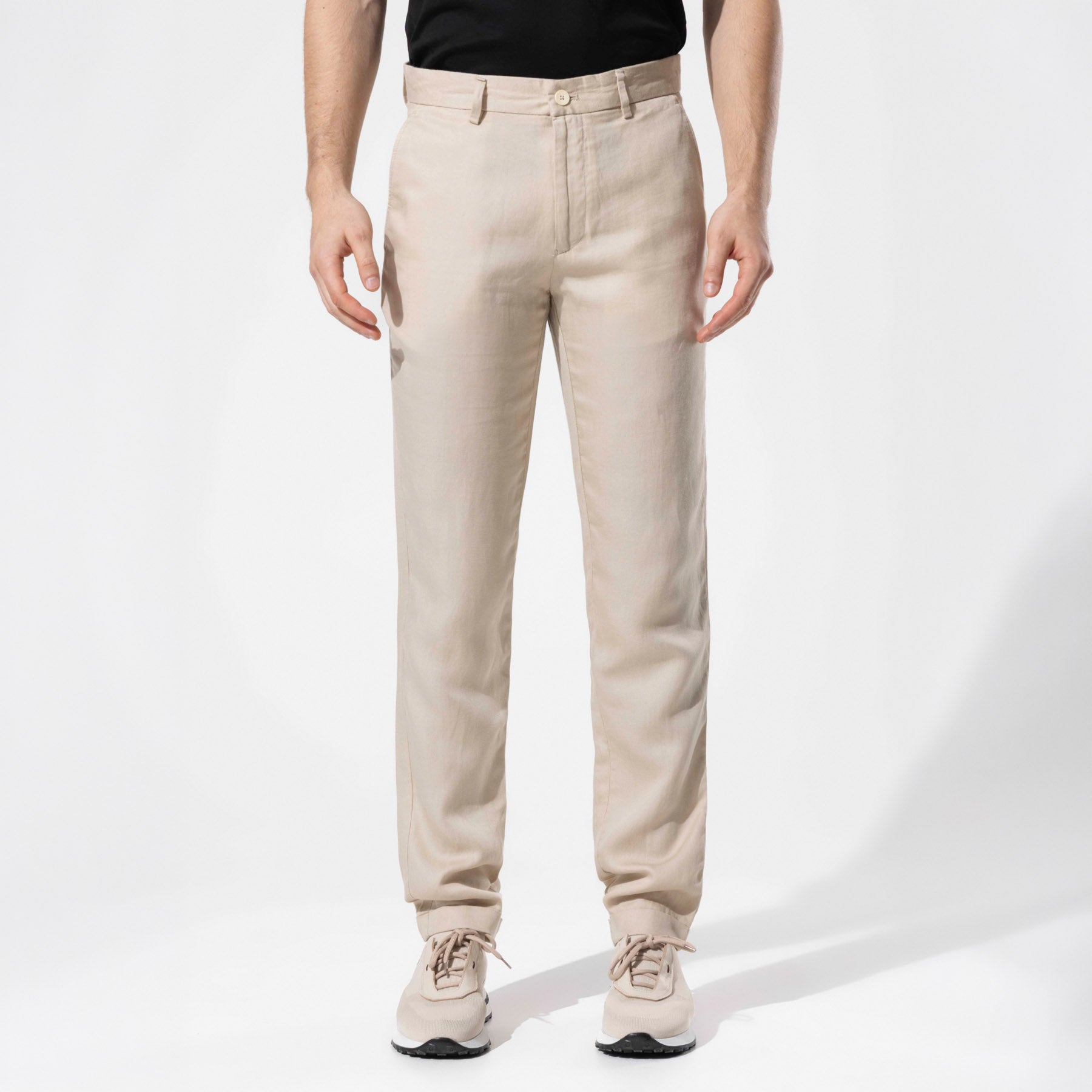 Lyocell Keten Karışımlı Erkek Pantolon