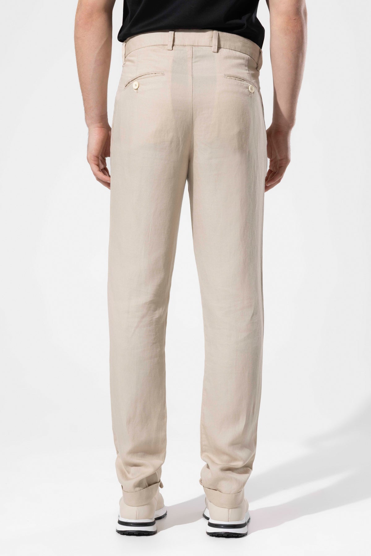 Men's Lyocell Linen Blend Trousers