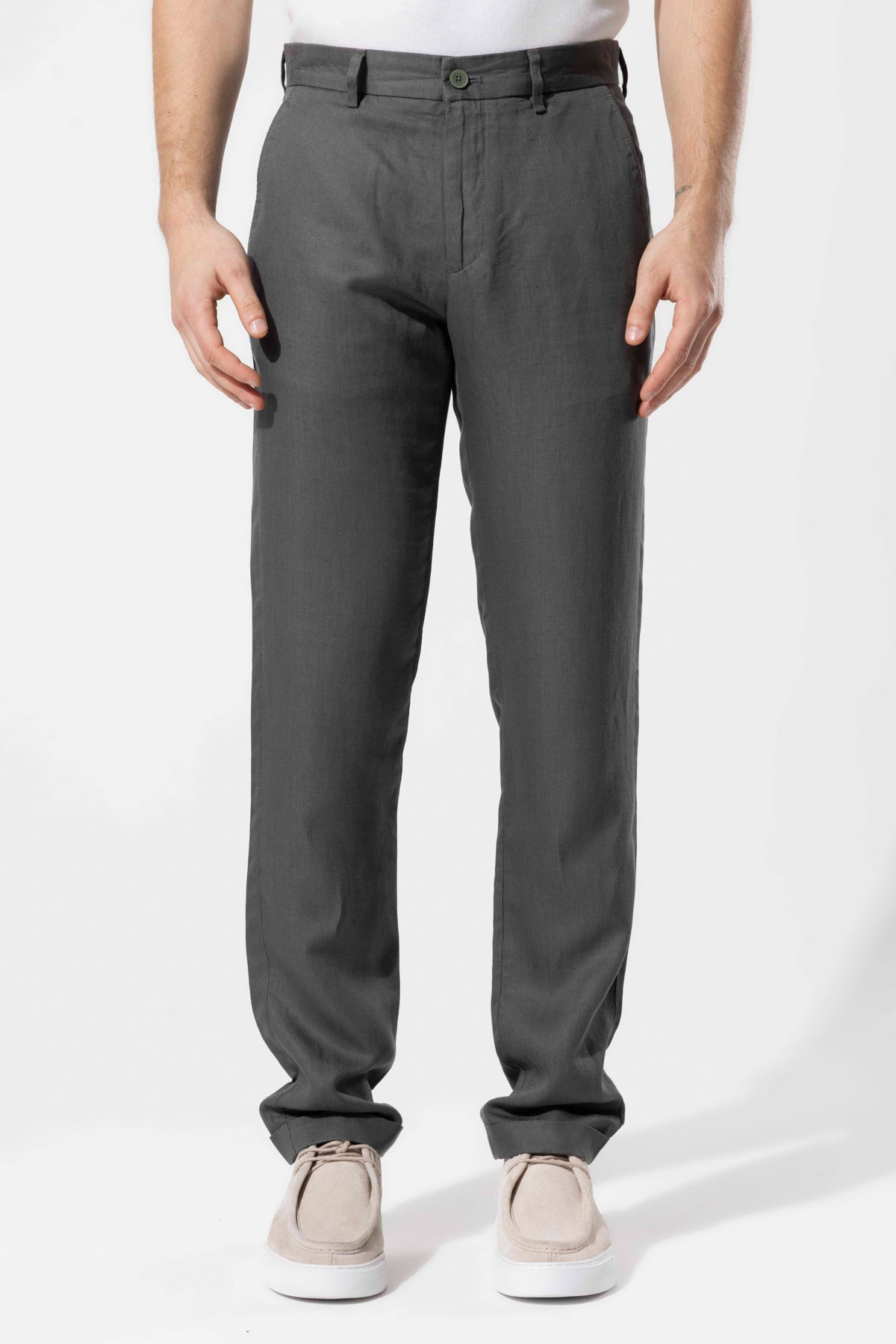 Men's Lyocell Linen Blend Trousers