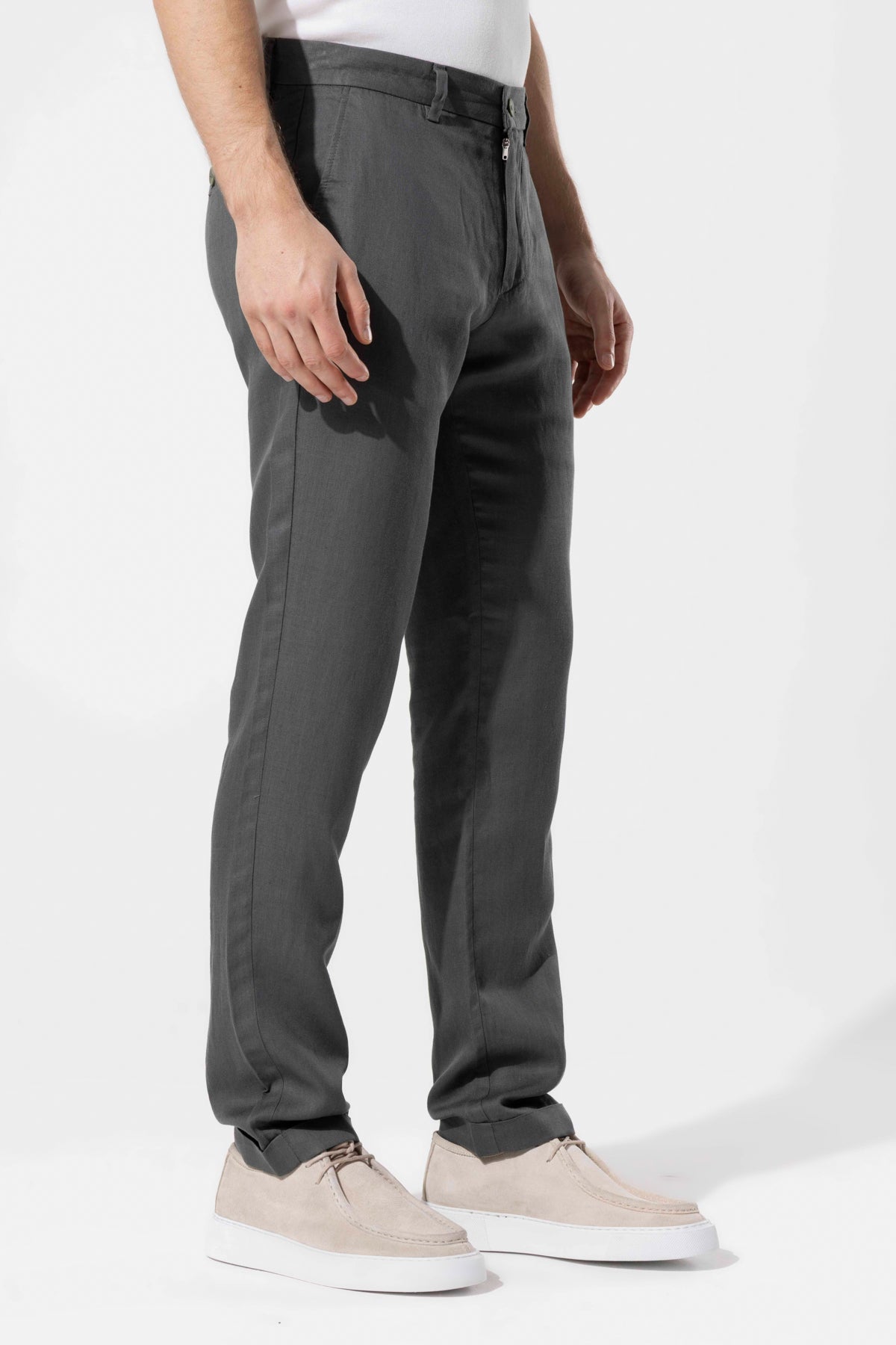 Men's Lyocell Linen Blend Trousers