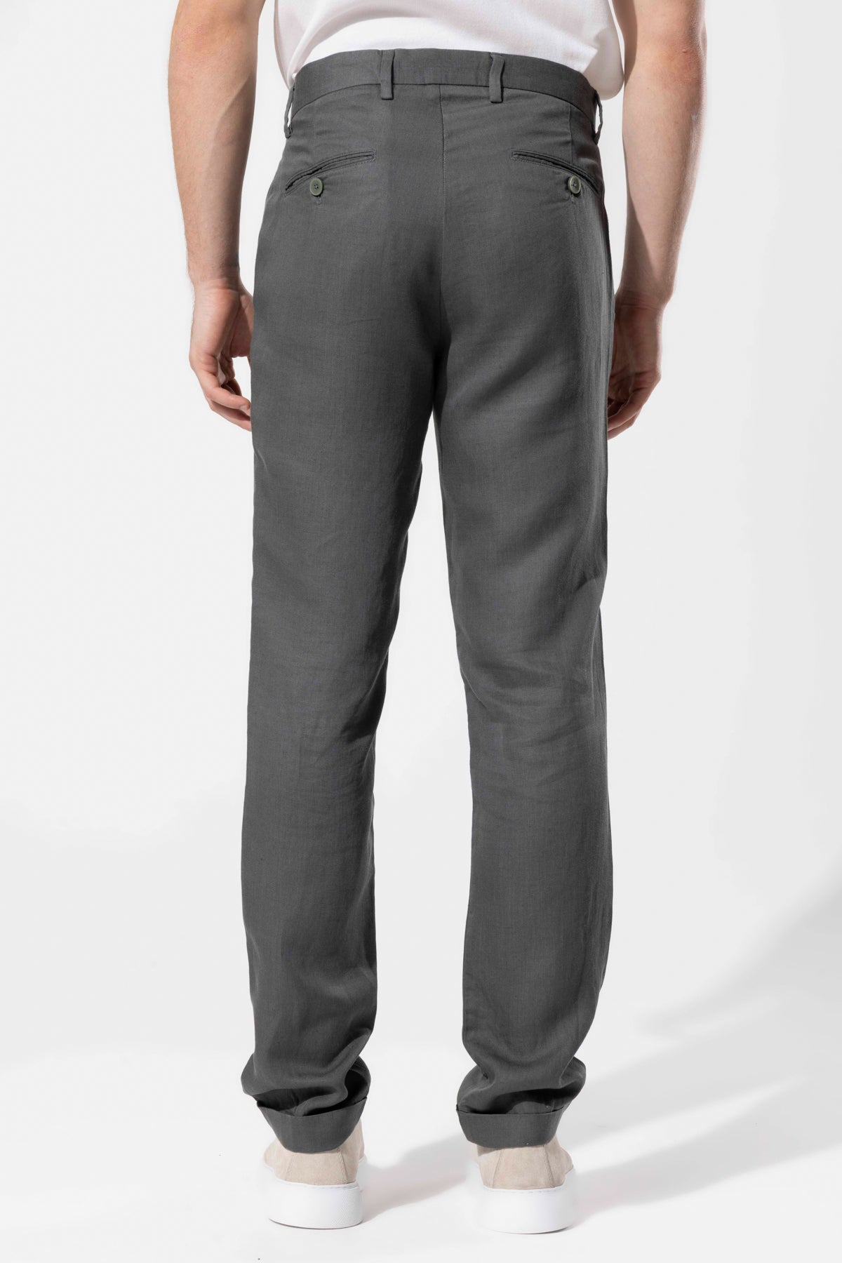 Men's Lyocell Linen Blend Trousers