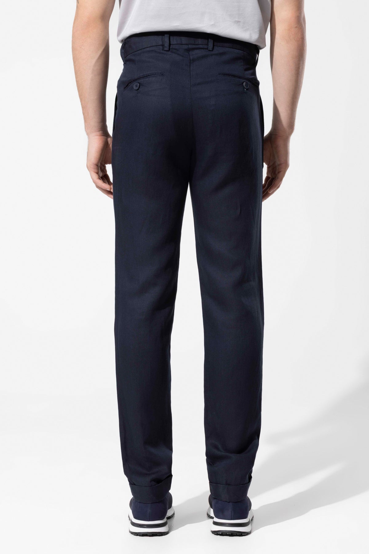 Men's Lyocell Linen Blend Trousers