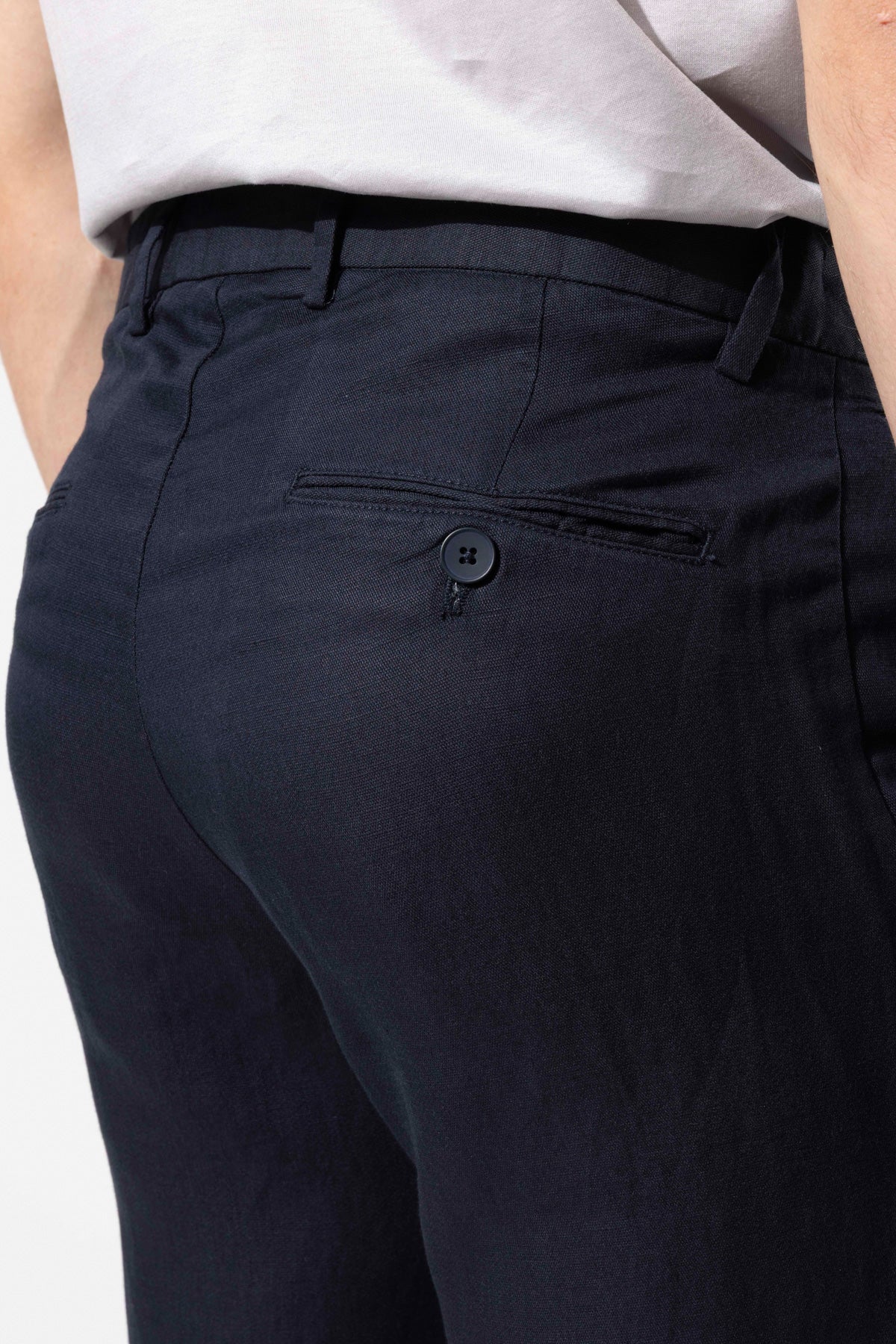 Men's Lyocell Linen Blend Trousers