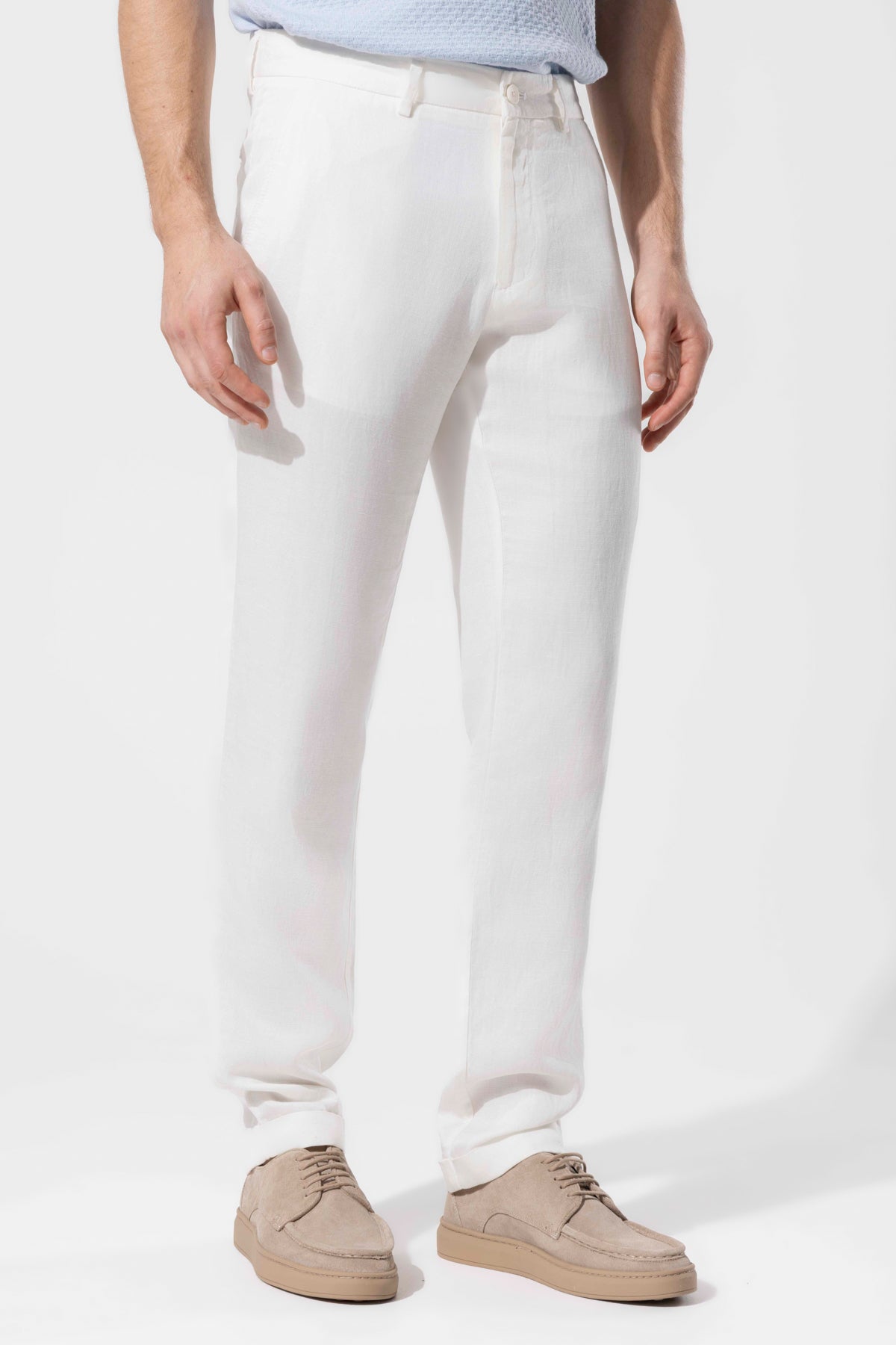 Men's Lyocell Linen Blend Trousers