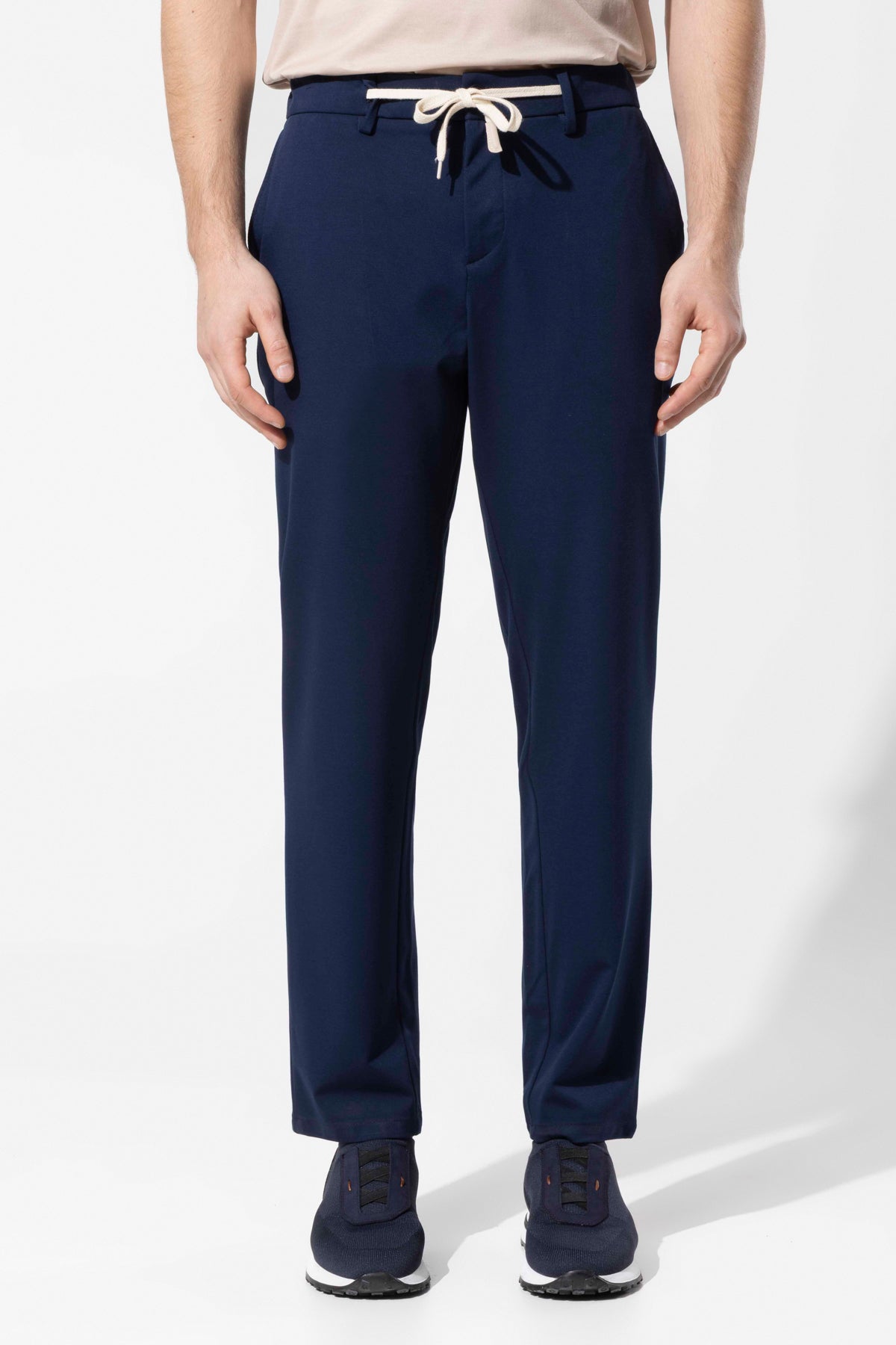 Rayon Karışımlı Bağcıklı Erkek Pantolon